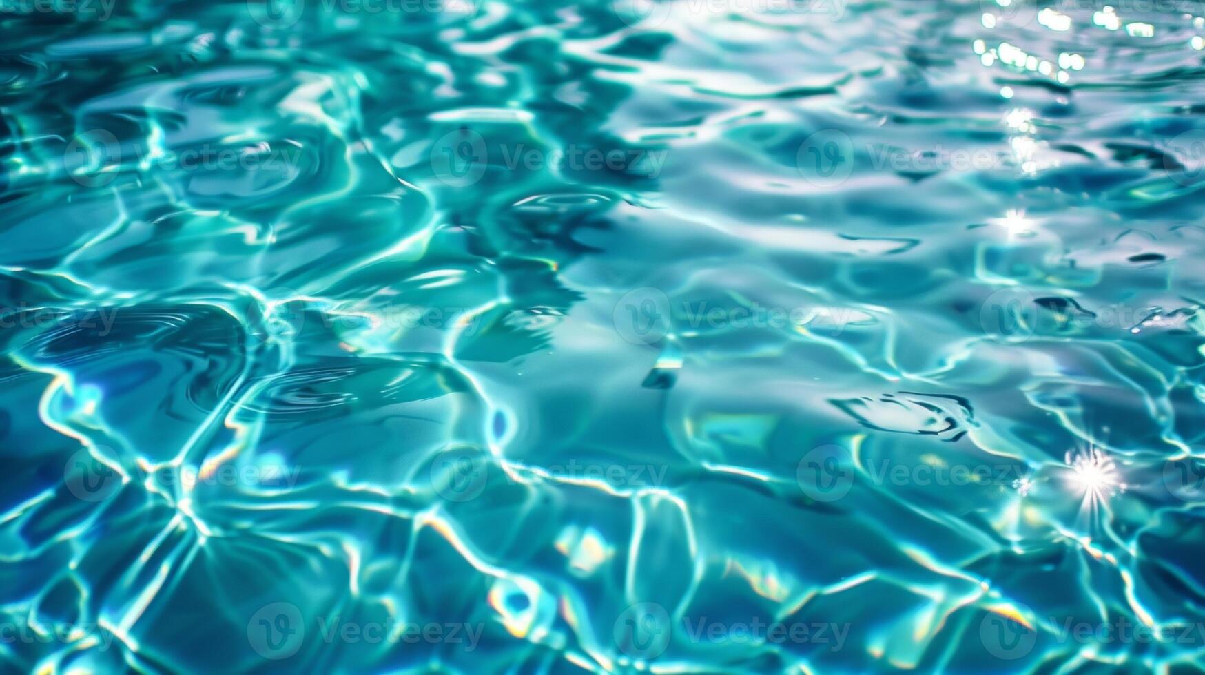 The smell of chlorine from a swimming pool bringing back memories of carefree childhood summers photo