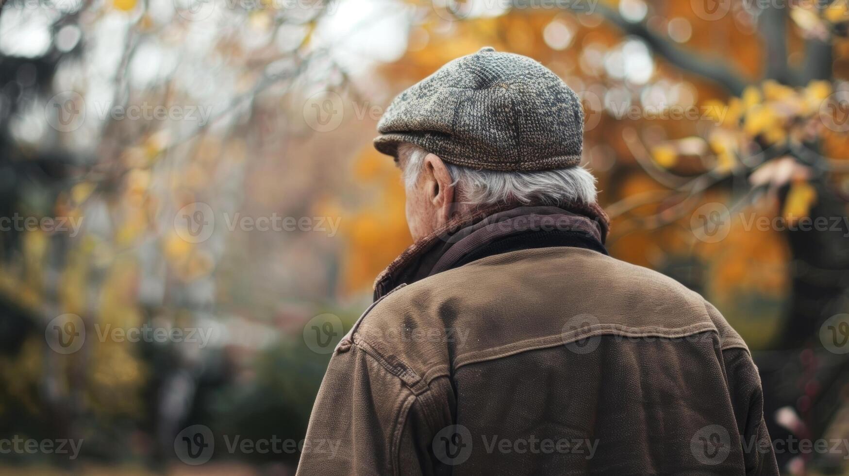 A worried family member searching for their loved one who has wandered off from a family gathering photo