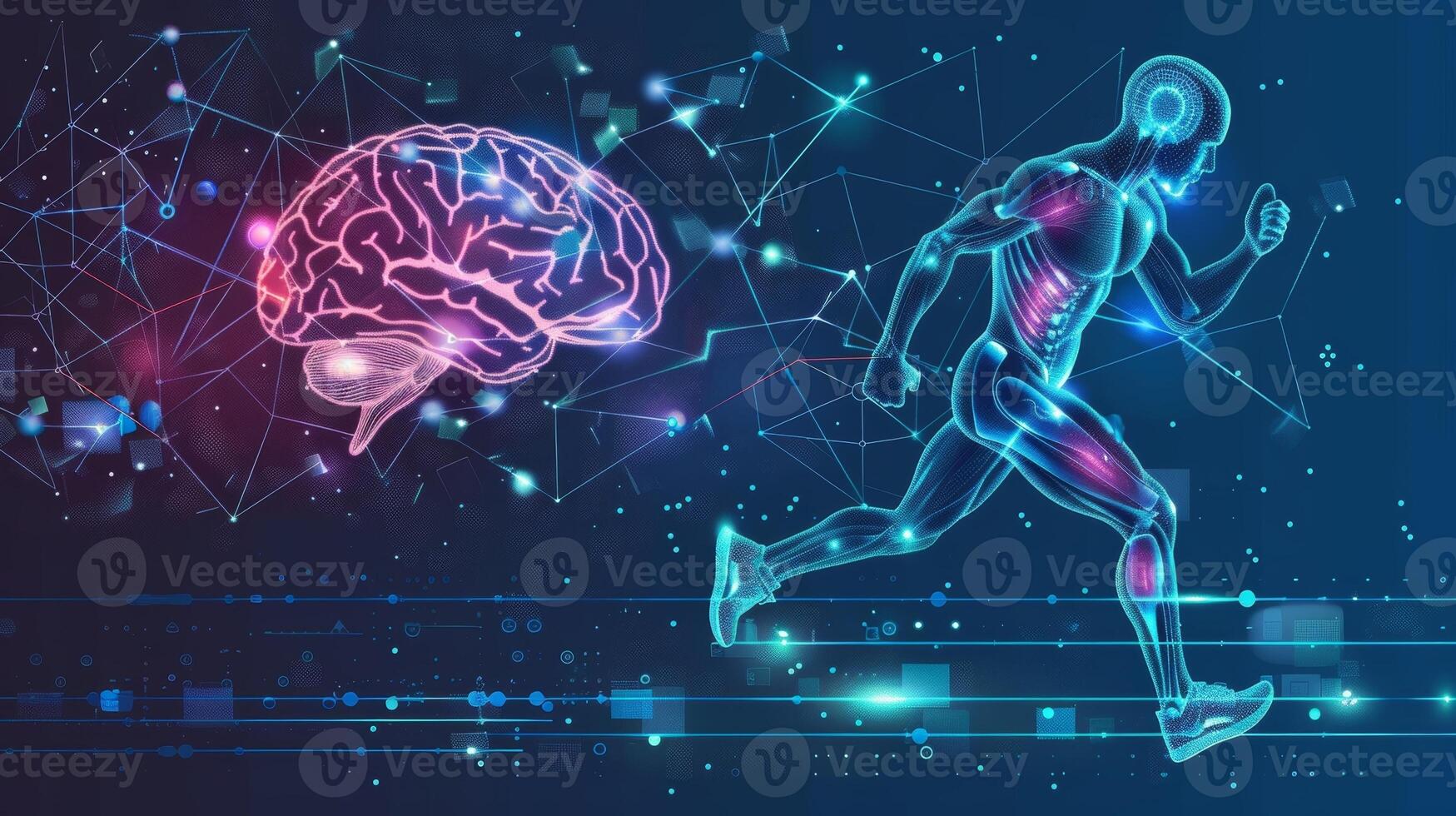 An infographic showing the benefits of regular physical exercise on brain function photo