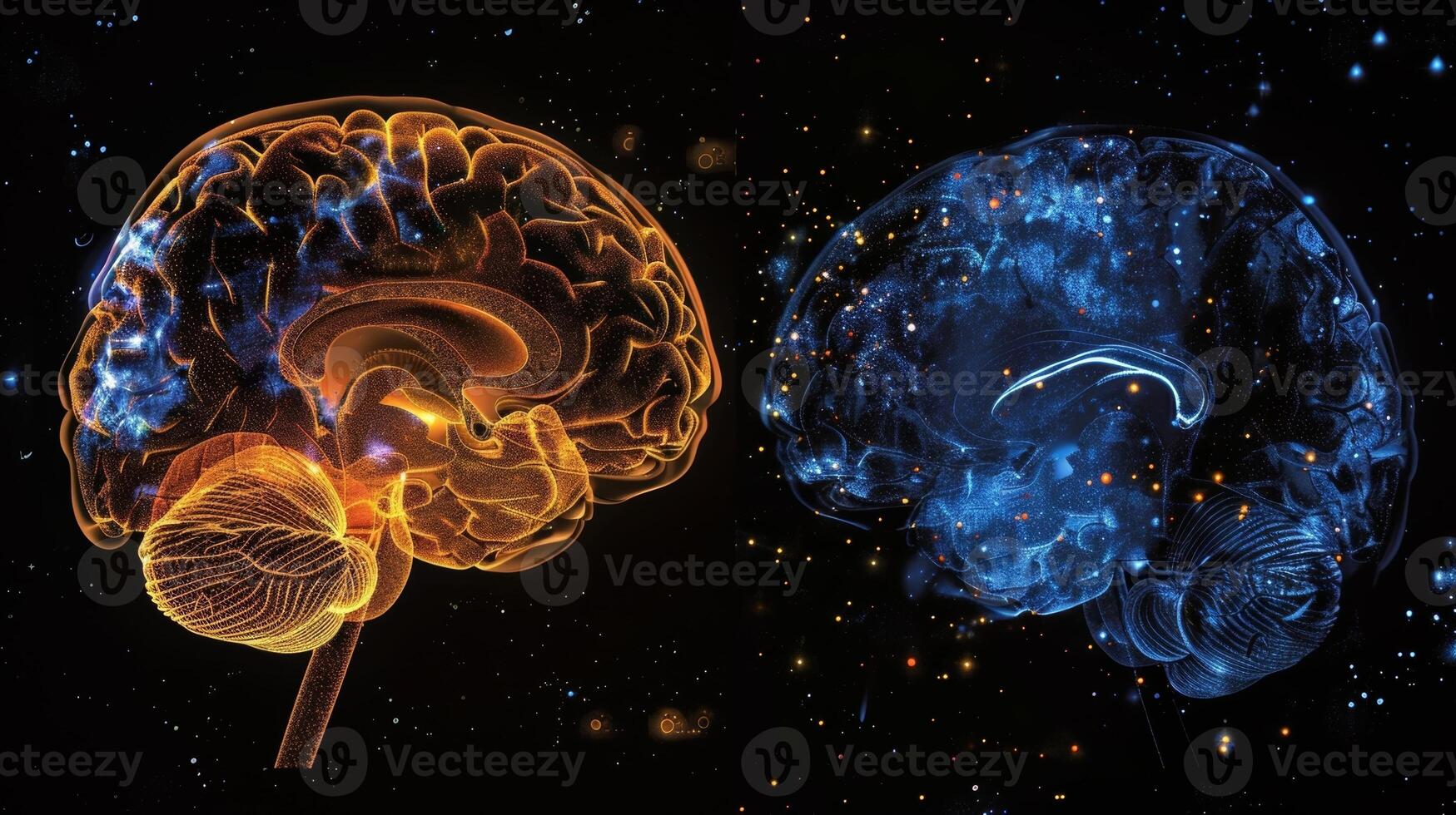 A before and after image of a brain scan highlighting the positive effects of brain fitness programs photo