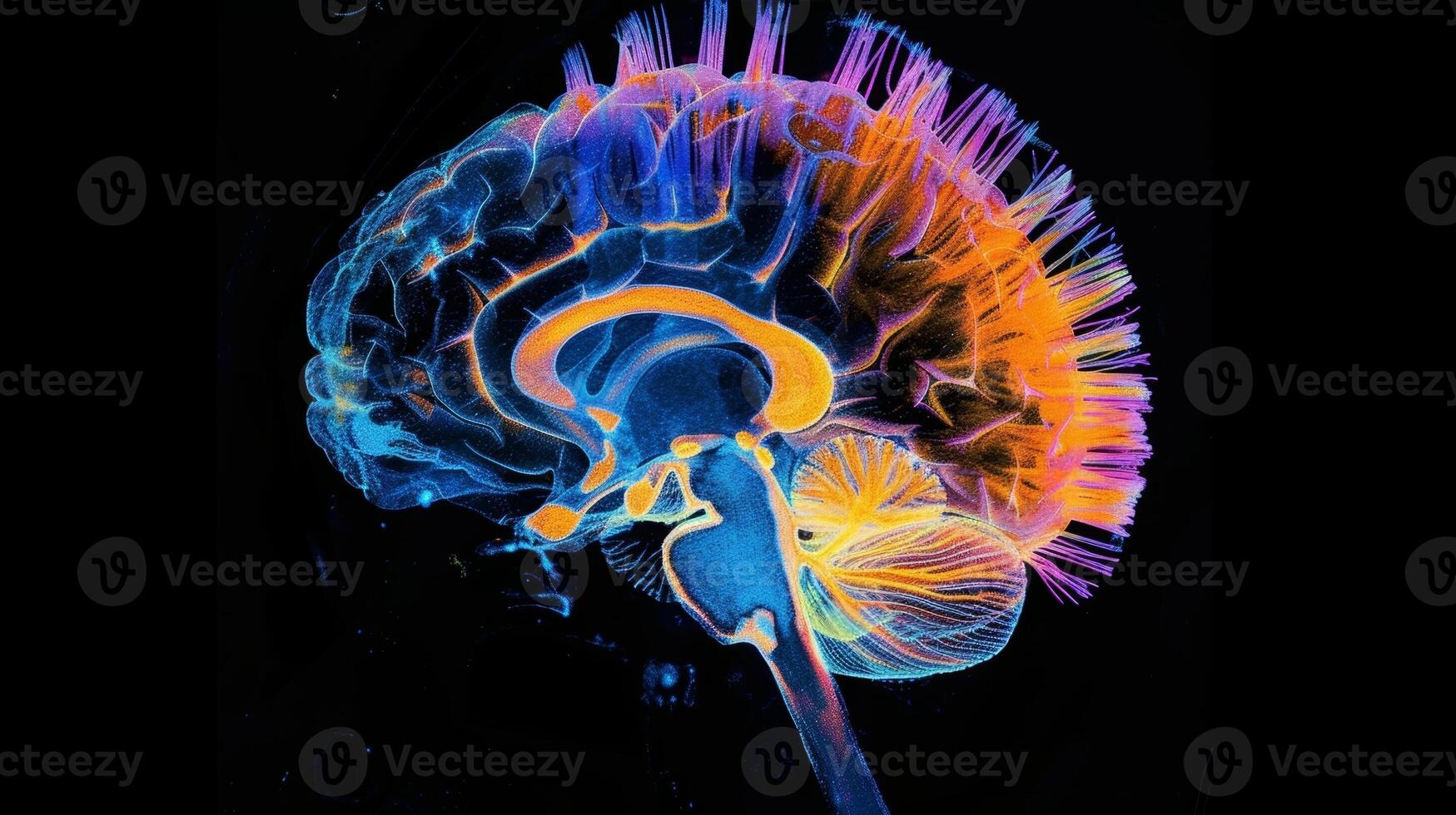 An image of a brain scan showing the positive effects of neurofeedback therapy photo