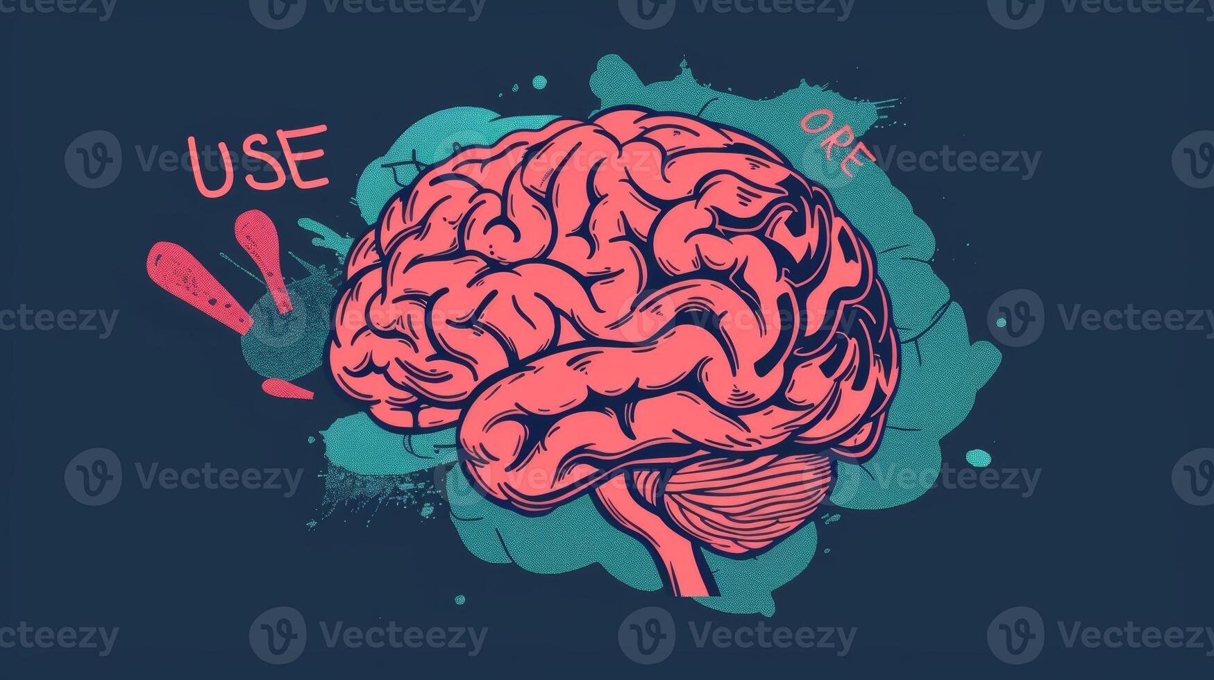 A graphic of a brain with the words Use it or lose it to emphasize the importance of keeping mentally active photo