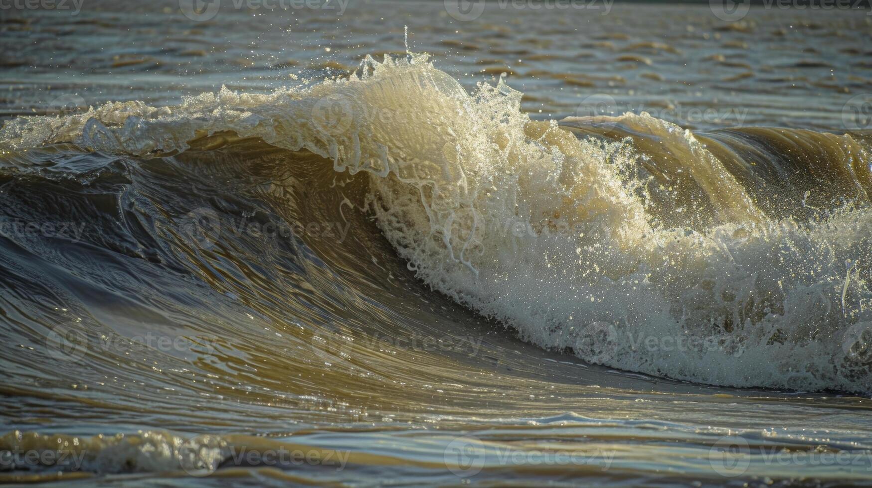 The river transforms into a playground for surfers as they ride the waves of the tidal bore photo