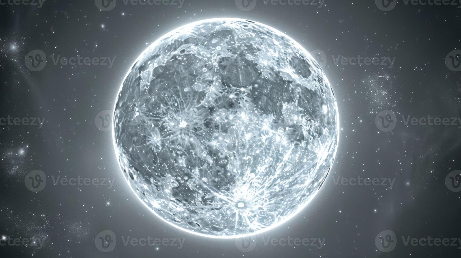 A mystical atmosphere surrounds the supermoon as it slowly ascends into the ether photo