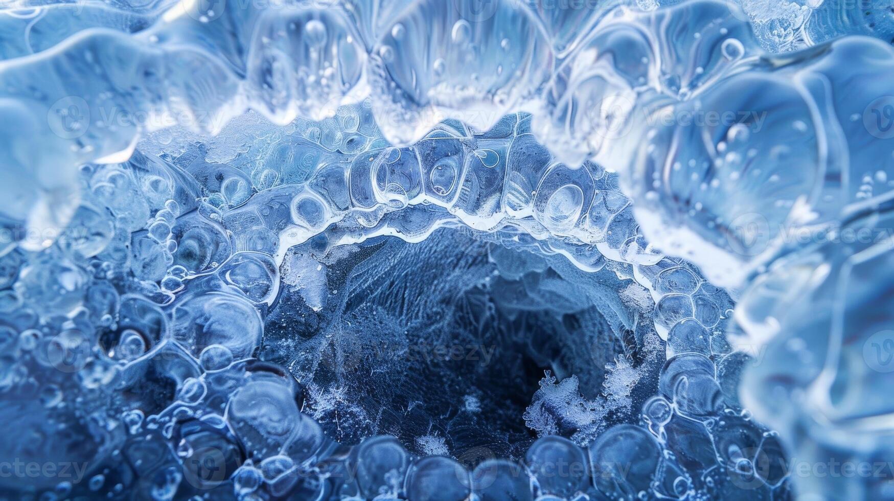 Natures delicate yet powerful process of forming brinicles beneath the icy surface is captured in this image photo