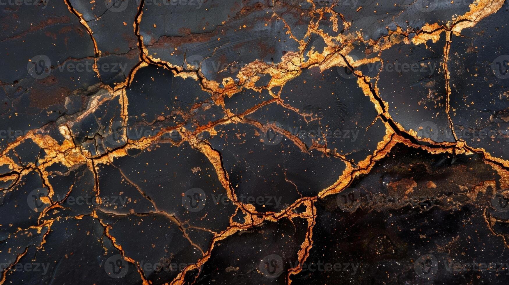 Delgado grietas correr mediante el superficie me gusta relámpago huelgas exhibiendo el fragilidad y deteriorando estado de el cobre foto