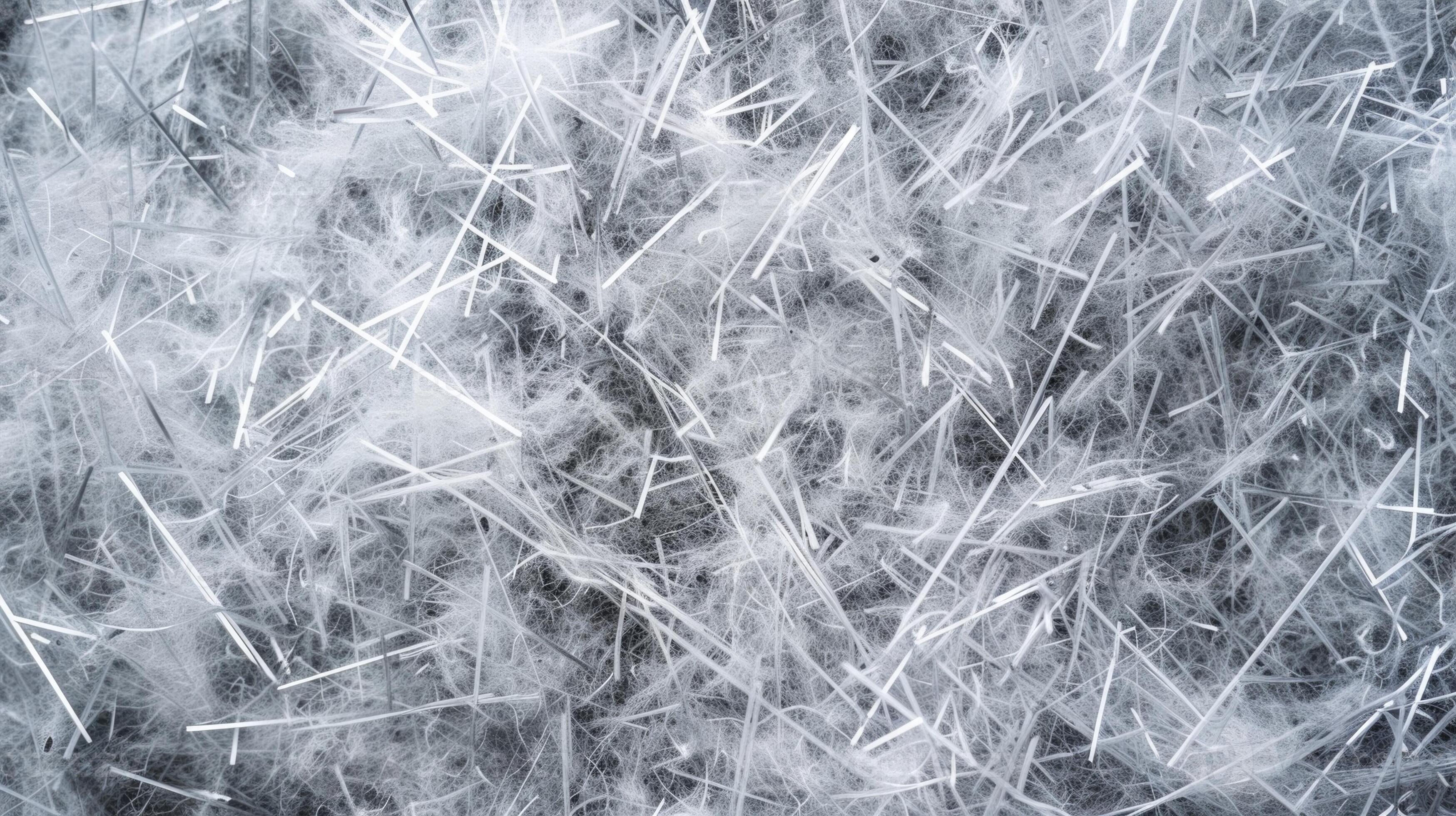 The texture of fiberglass insulation is almost crystalline with sharp
