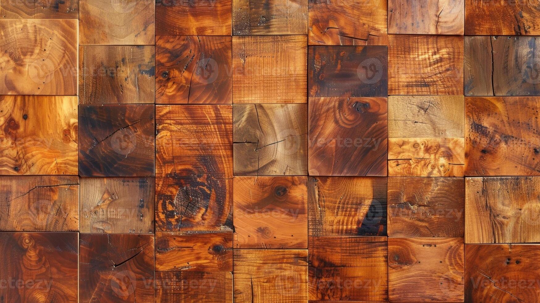 A patchwork of warm honeytoned boards each one carefully polished to a brilliant shine with delicate lines and knots adding depth and character to the surface photo