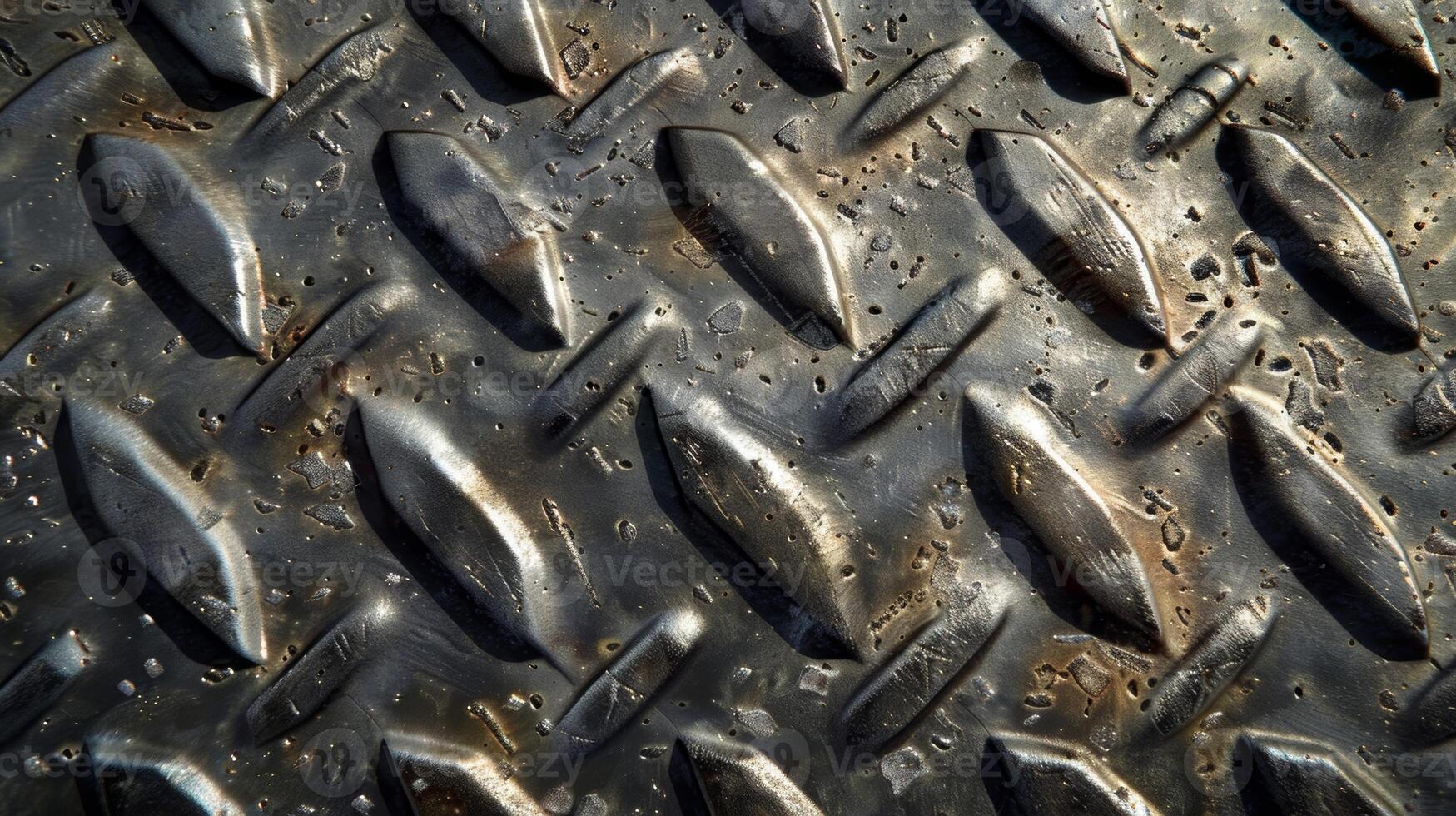 Tiny angular diamonds emerge from the surface of the metal adding depth and dimension to the texture photo