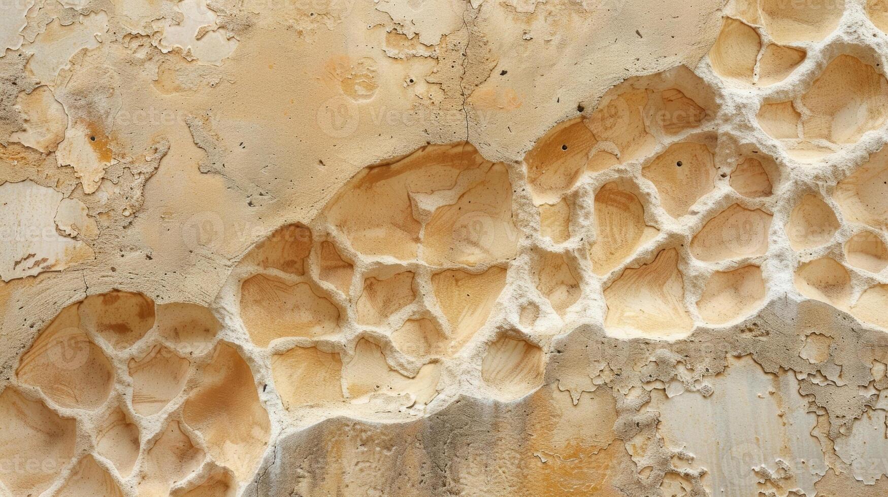 Layers of intricate stucco work are applied to the exterior walls creating a unique and visually stunning texture photo