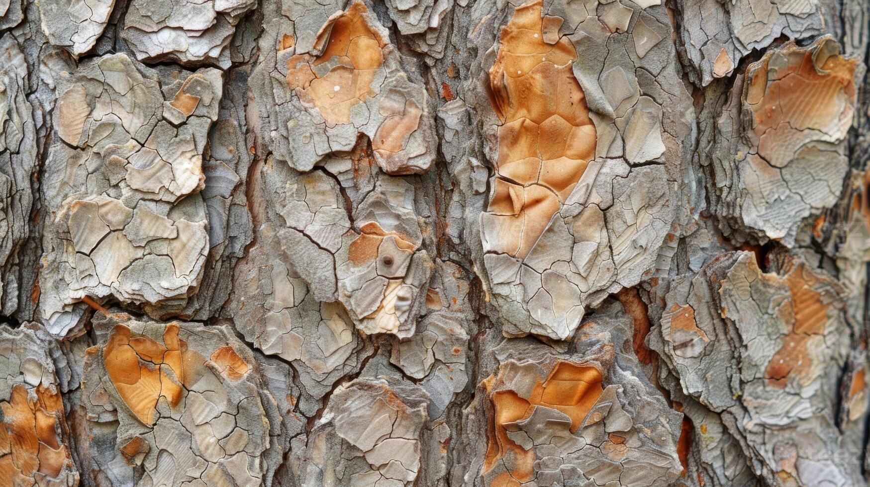 The trees bark is peppered with small raised bumps and rough protrusions giving it a rugged and weathered appearance photo