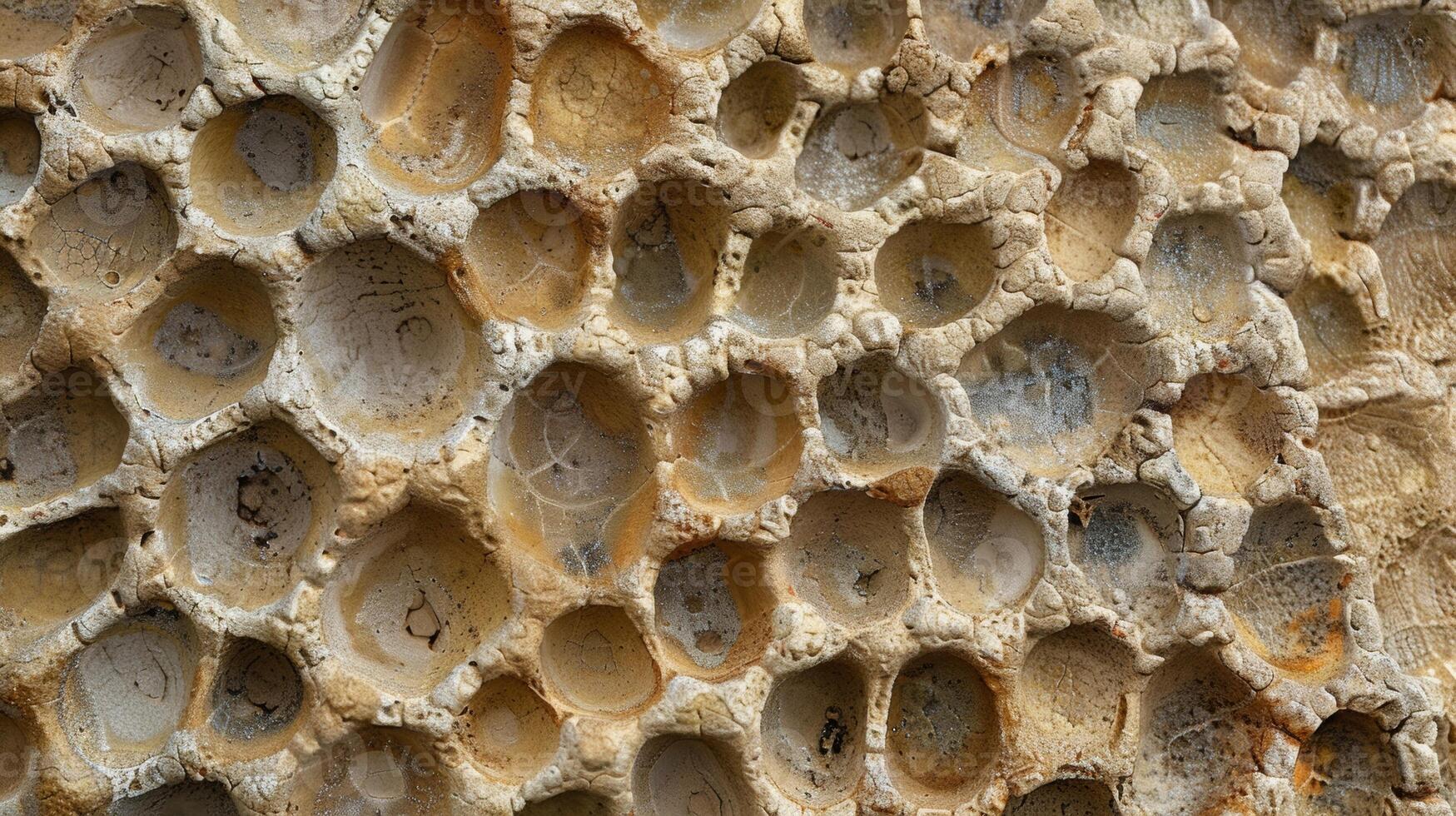The surface is a maze of raised bumps and indented dips giving it a rugged and uneven texture photo