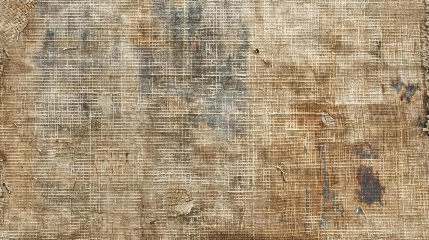 The wornout canvas shows signs of fading and patchy areas with visible threads coming loose photo