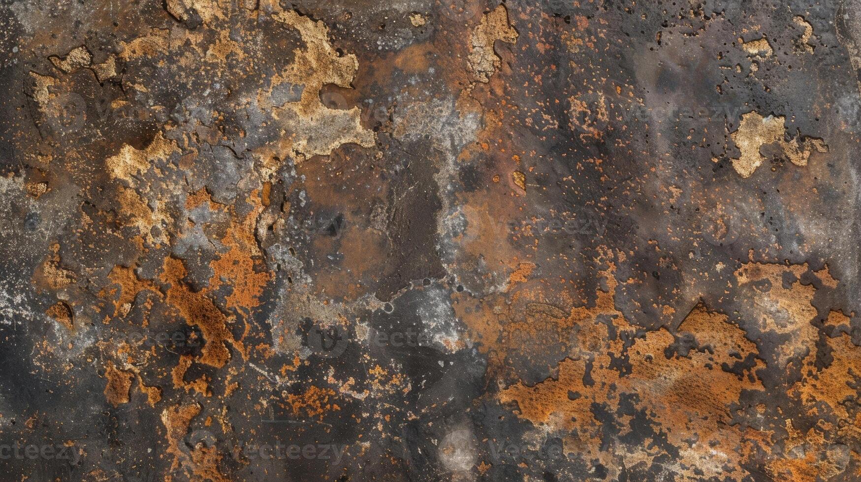 Weathered Patina The surface of basalt is covered in a weathered patina with a mottled mix of dark and light tones adding depth and character to the texture photo