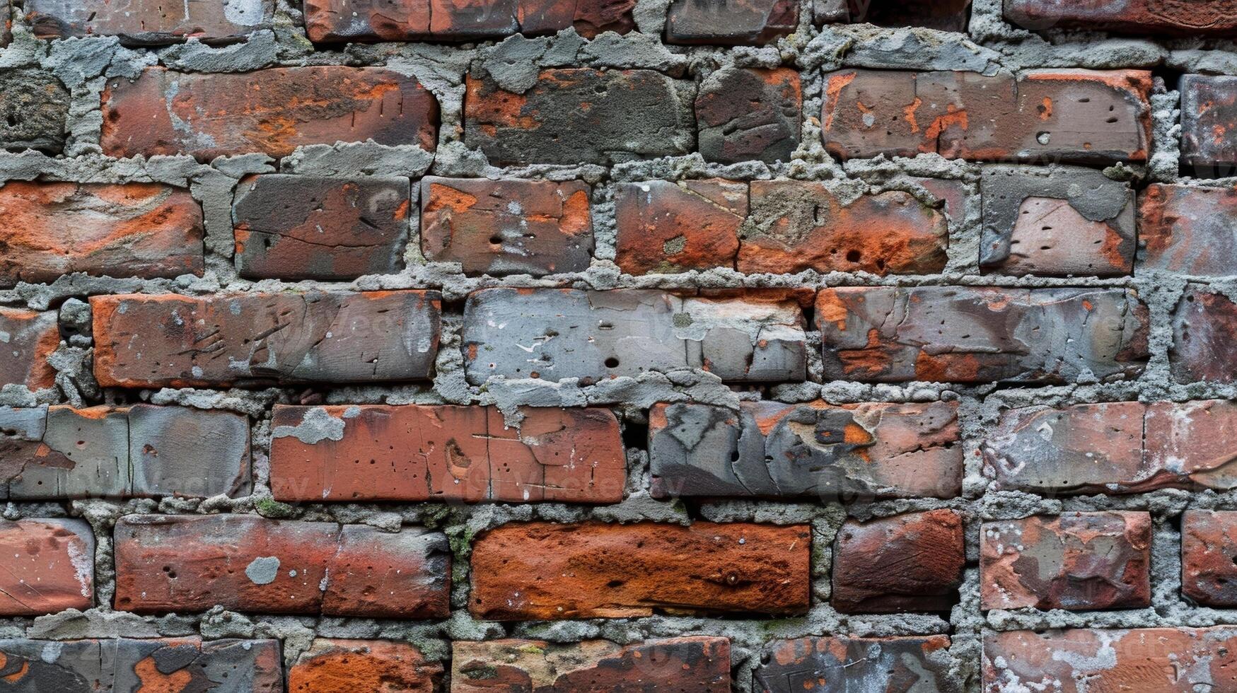 The slightly jagged edges of these bricks create a bumpy uneven surface that contrasts with the smooth worn facade of the surrounding buildings photo