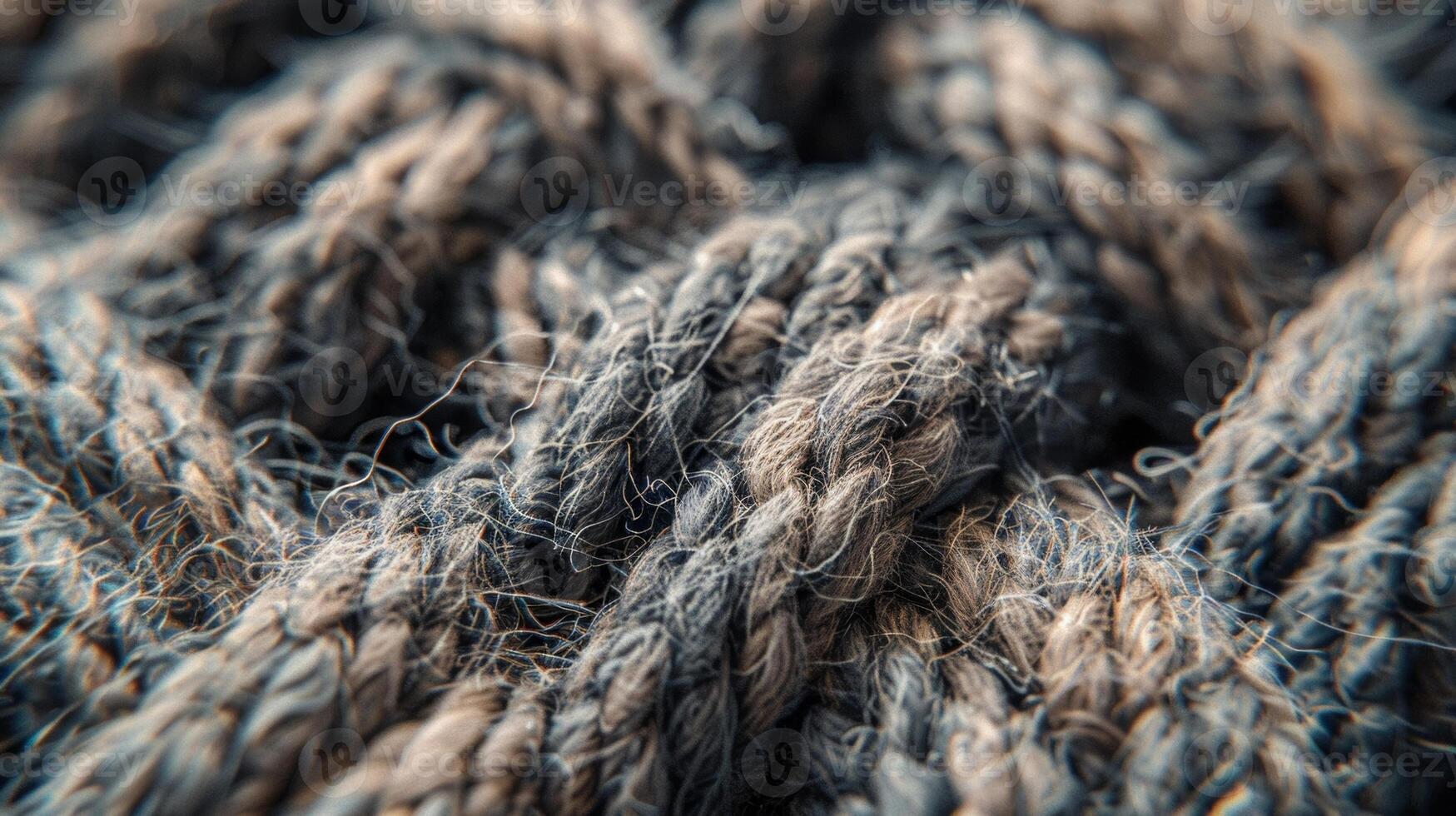 Woven and thick Instead of being tightly packed this image showcases the woven nature of wool with thick threads crossing over each other to form a dense textured surface photo