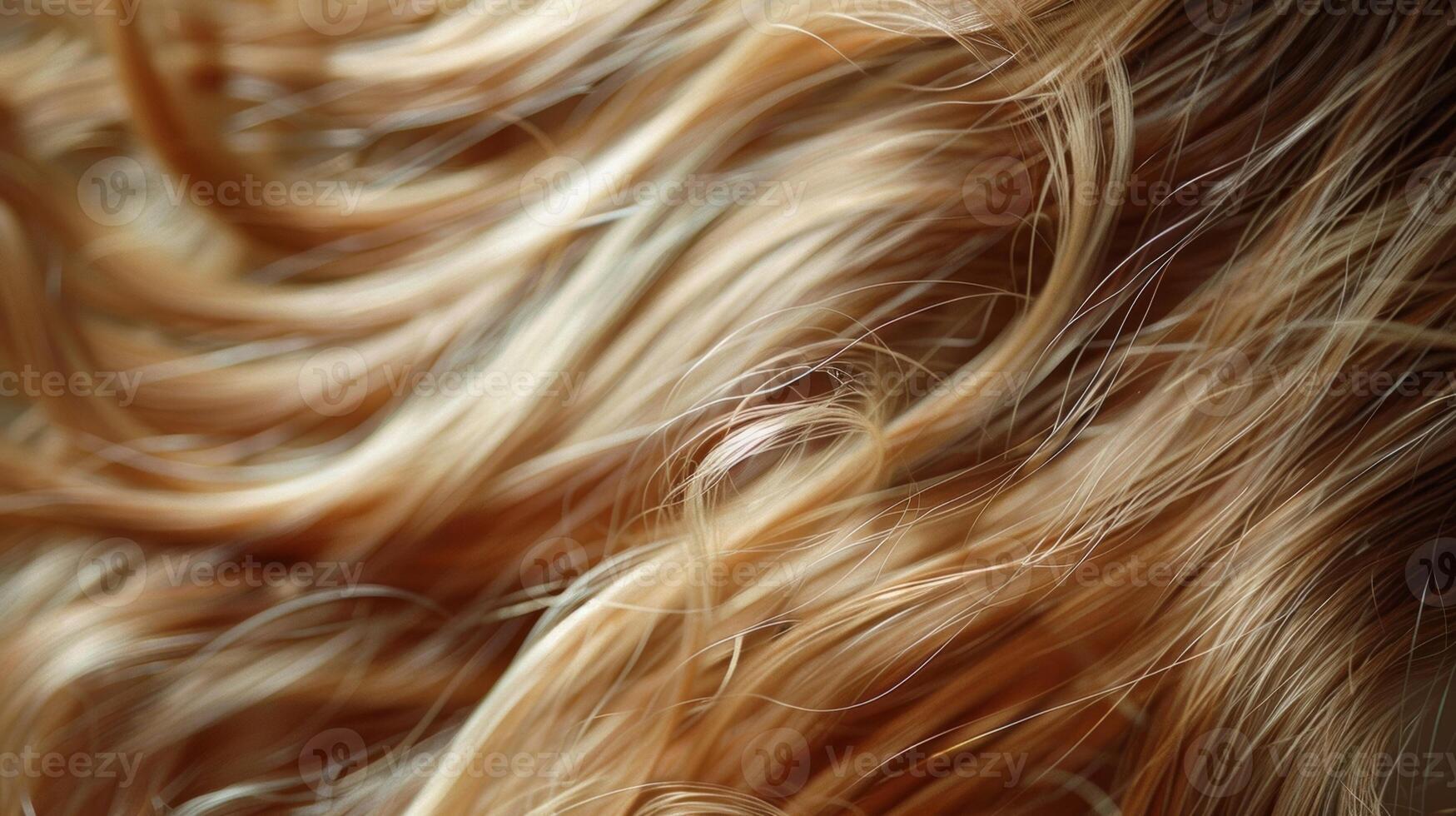 Soft and wispy the strands of hair crisscross and overlap displaying a whirlwind of movement photo