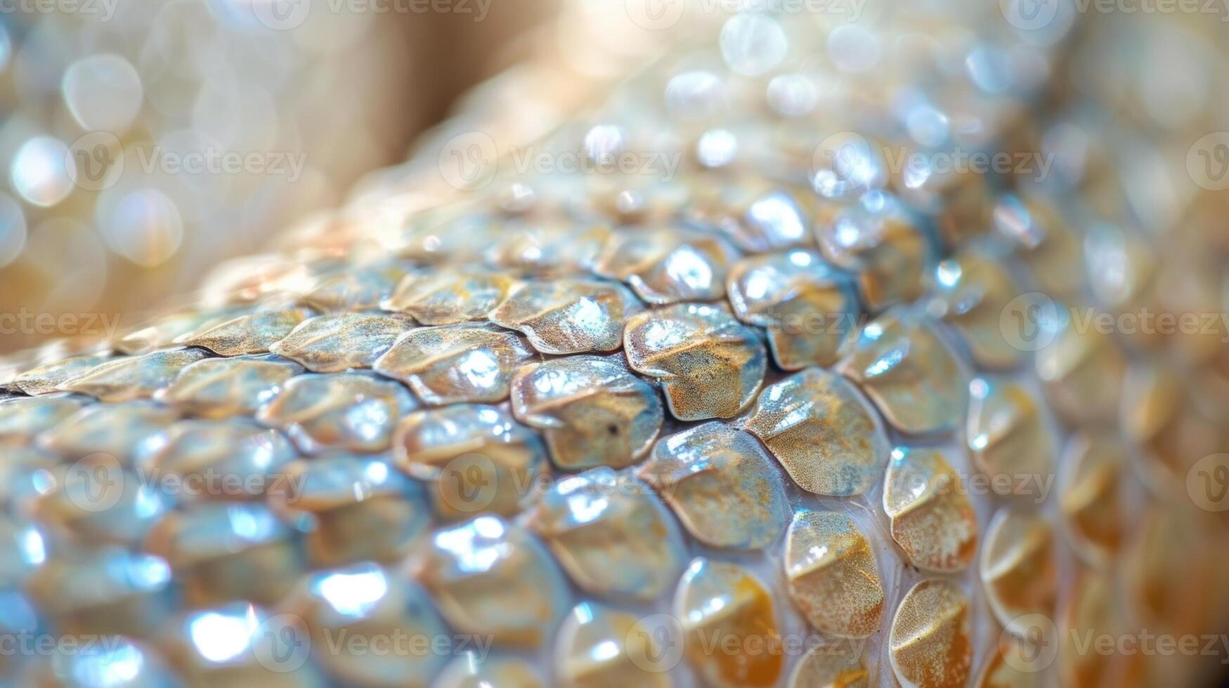 Glossy and smooth scales tightly packed and seemingly imtrable creating a sense of protection and resilience photo