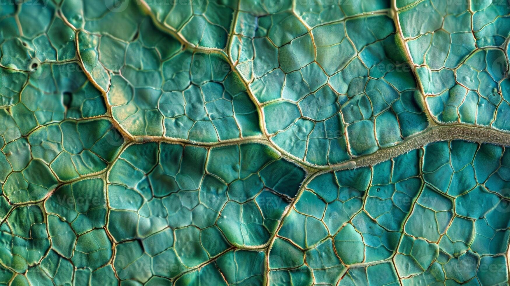 A closeup of a leafs surface revealing a complex pattern of microscopic hairlike structures creating a soft and velvety texture photo