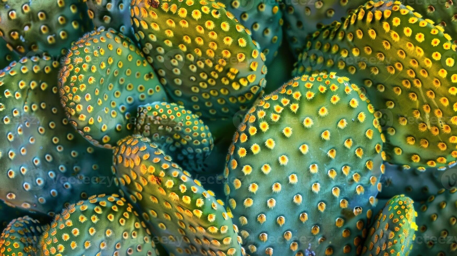 The bumps on the cactus are ed together forming a unique pattern that covers the entire plant photo