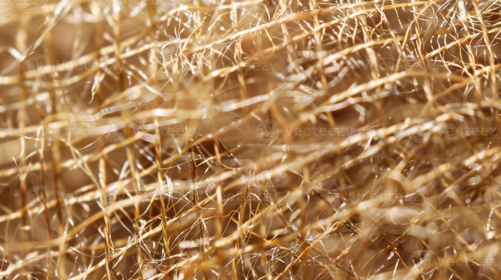 Thin frayed threads overlapping and intertwining forming a delicate and intricate pattern photo