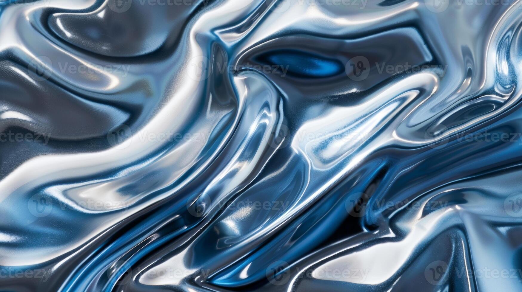 A unique blend of cool blue and silver tones giving the polished aluminum a contemporary and sophisticated feel photo
