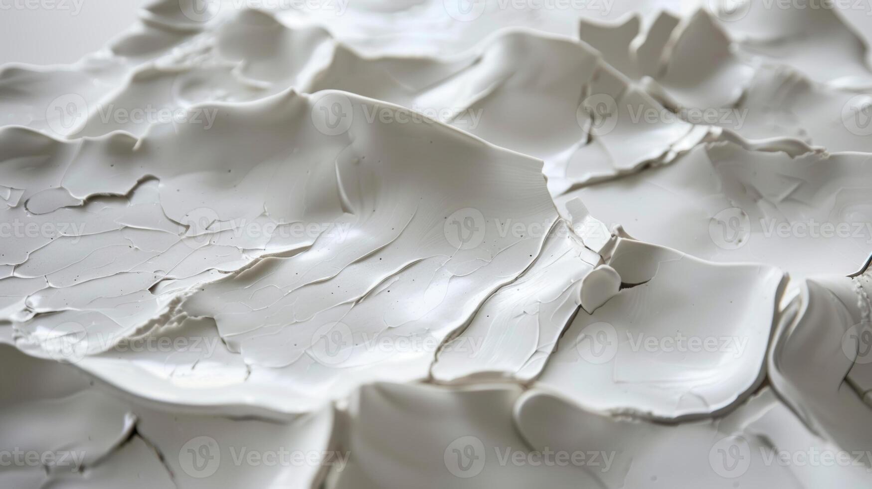 The fragmented edges of the porcelain pieces create a sense of vulnerability as if any slight touch could cause them to crumble into even smaller fragments photo