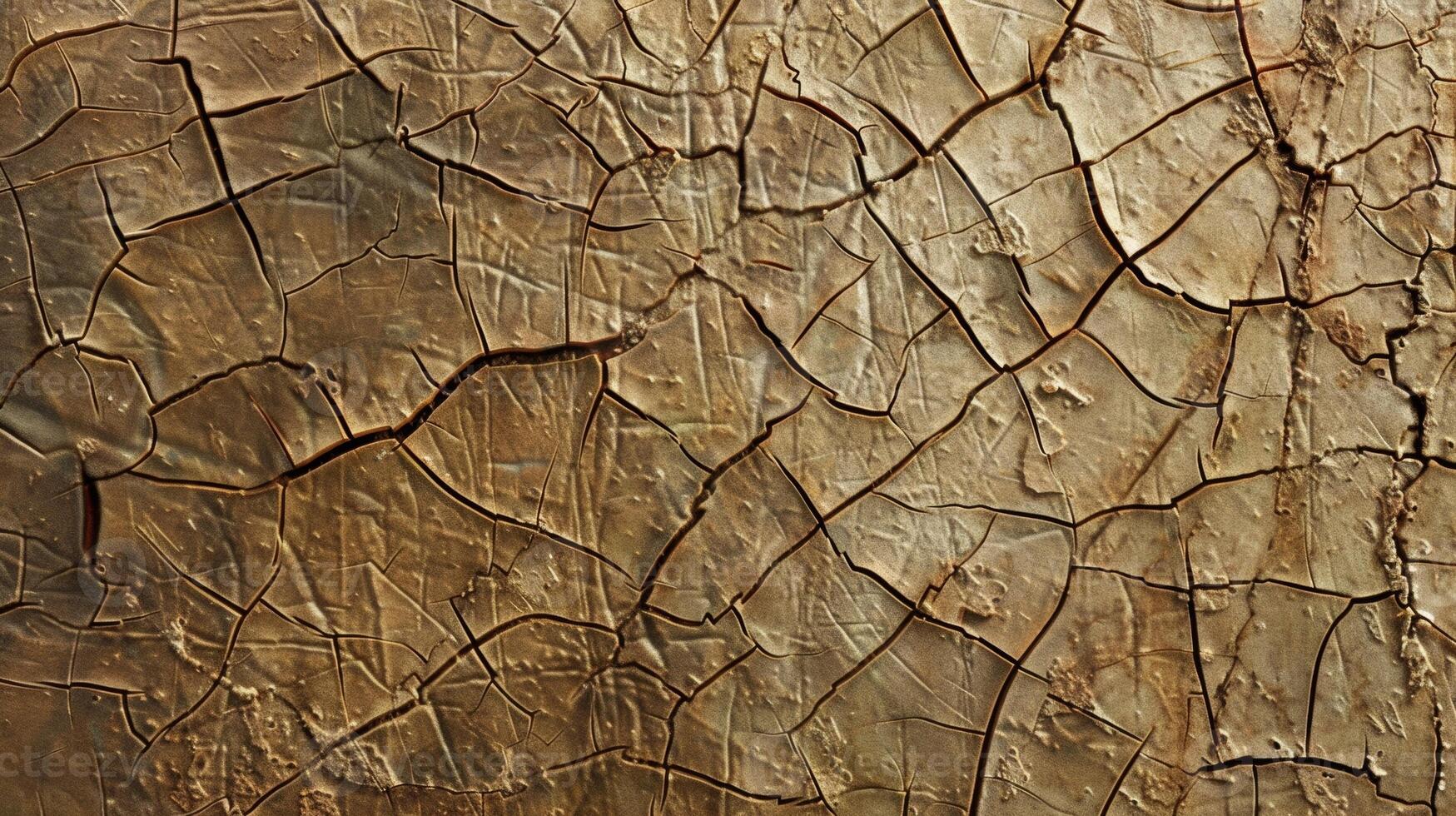 Fine crisscrossing lines etched into the peel creating a network of tiny cracks and crevices photo