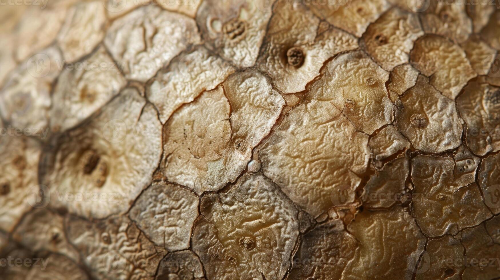 A closeup of a potatos bumpy skin with a mix of smooth and rough patches creating an alluring contrast in texture photo