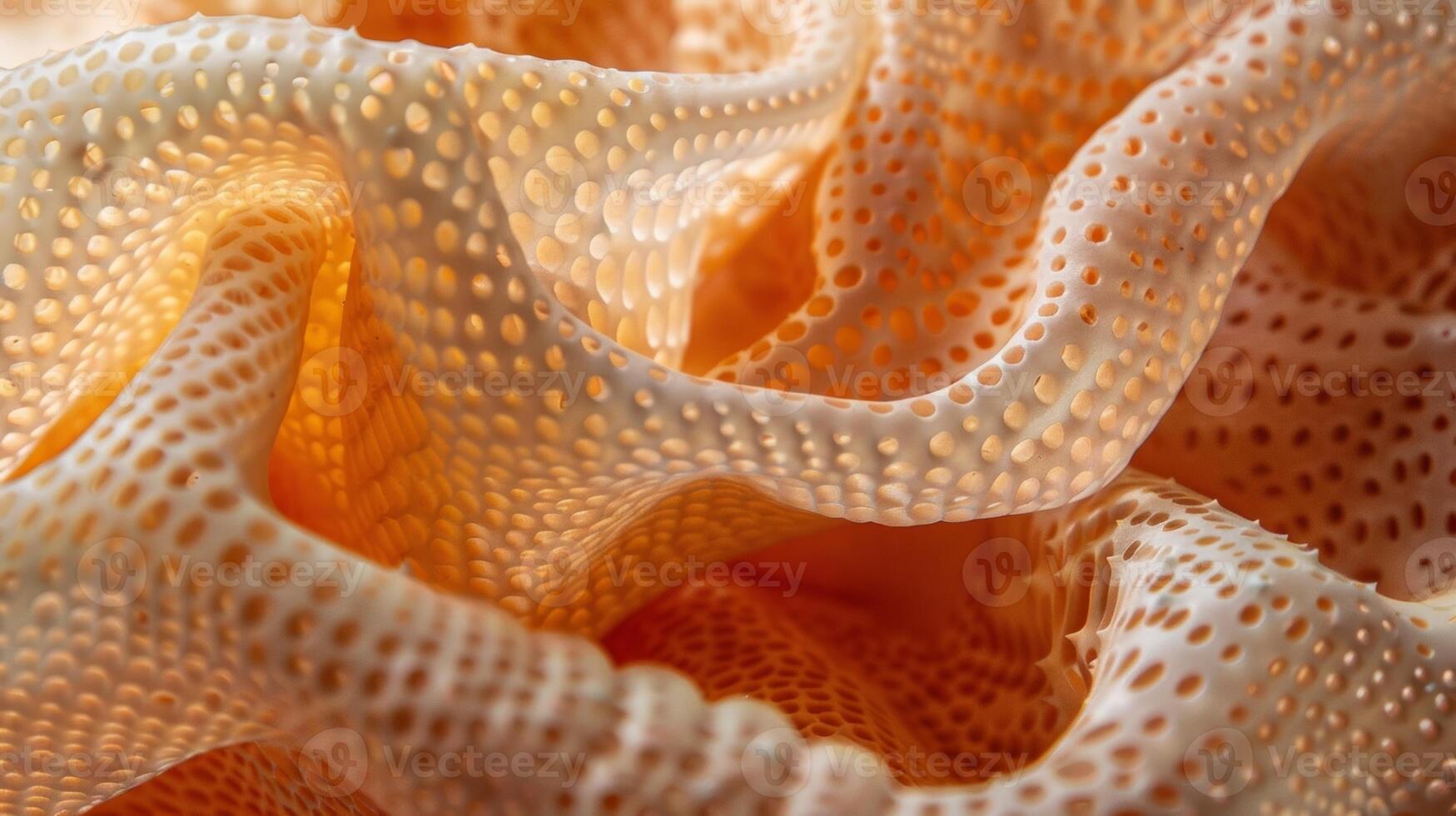 A maze of small tered dots and dimples giving the peel a slightly uneven and uneven texture photo