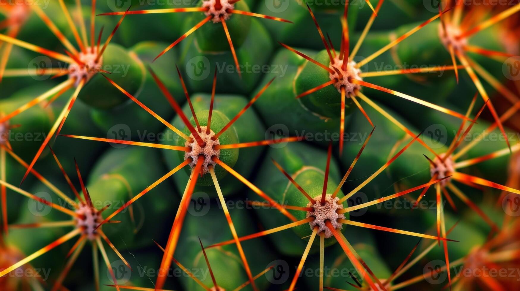 A closeup of several cactus spines intertwined forming a weblike pattern with a ly feel photo
