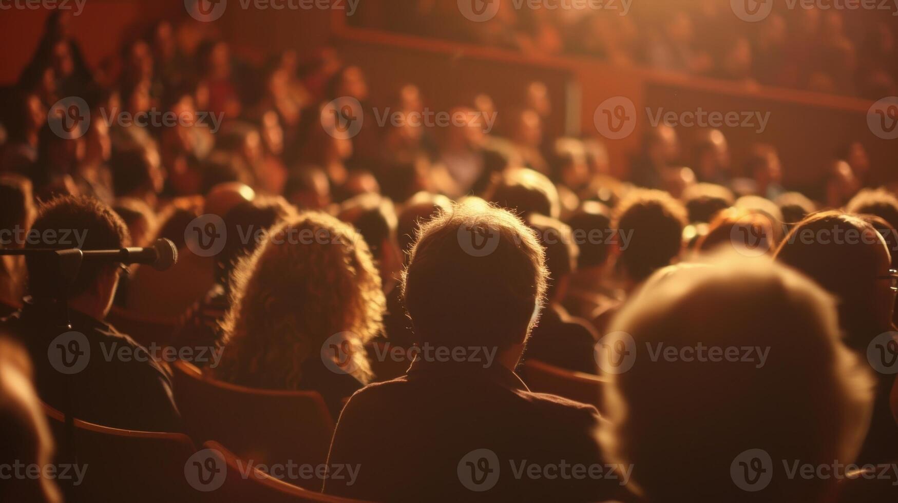 Faint murmur of the audience blending into the smooth jazz soundtrack photo