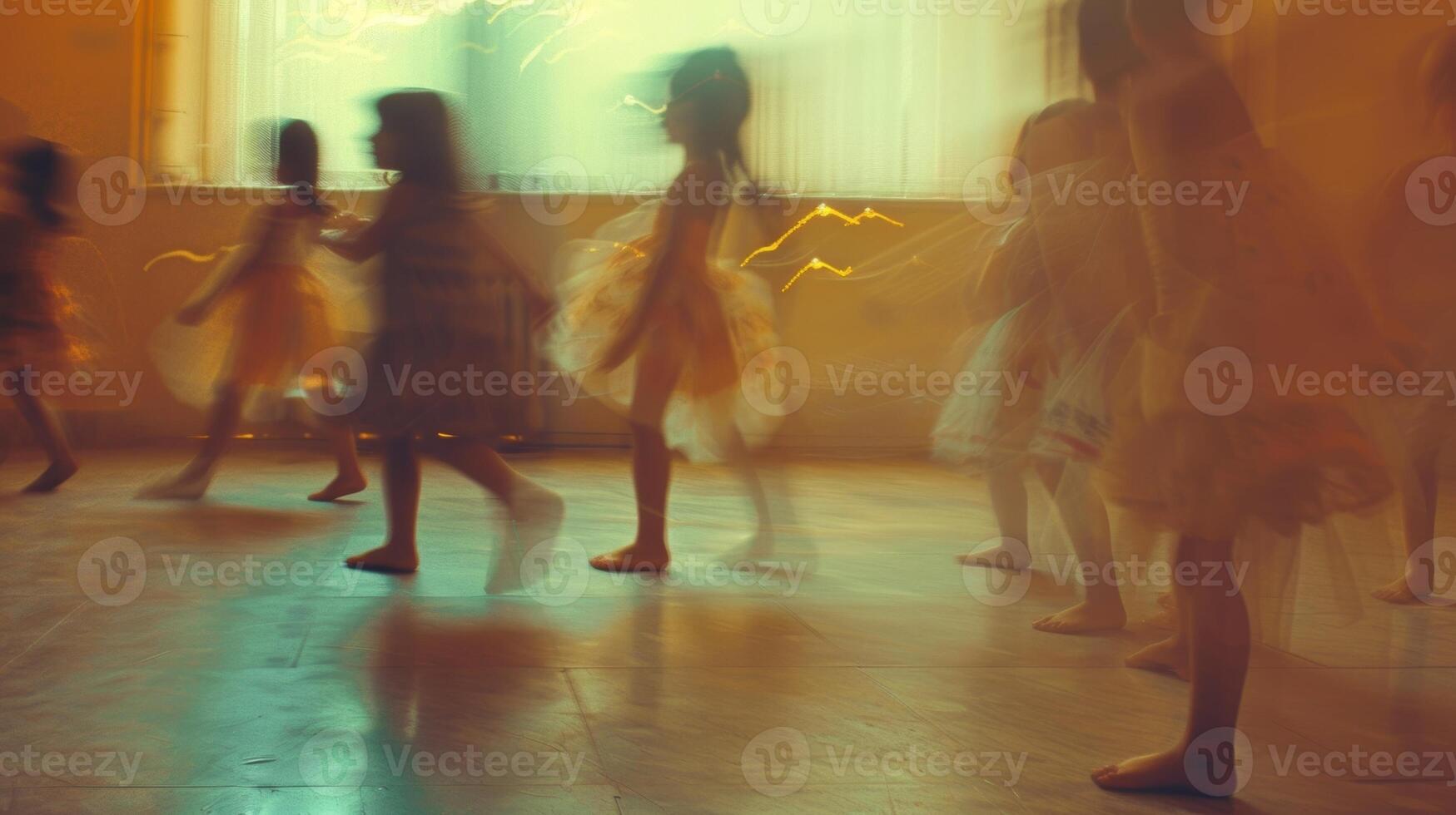 The fuzzy movements of little bodies swaying to the rhythm of the story photo