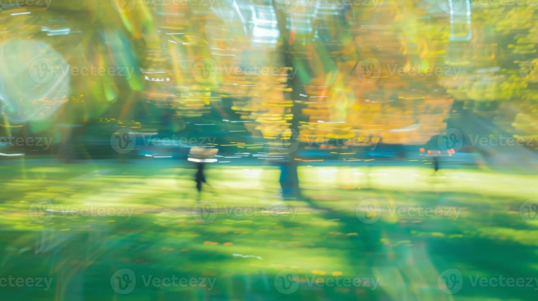 Vague forms connecting mind body and soul in the park photo