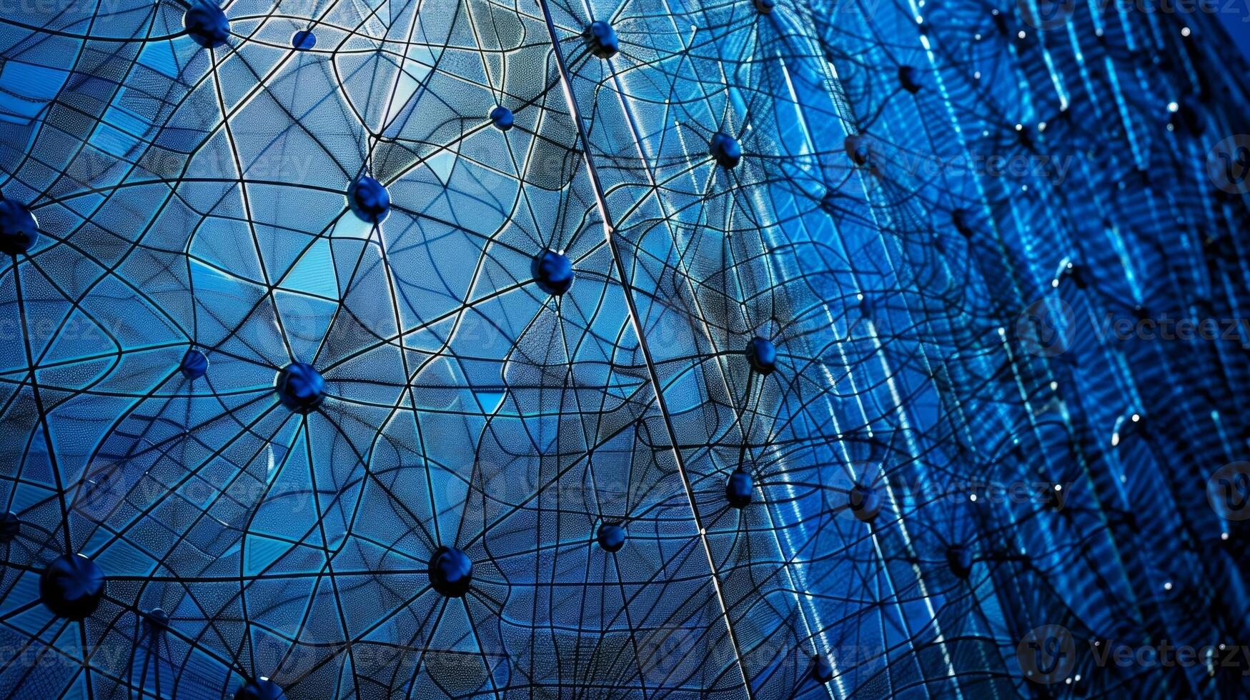 A closeup view of the intricate network of solar panels on a cooling tower providing renewable energy photo