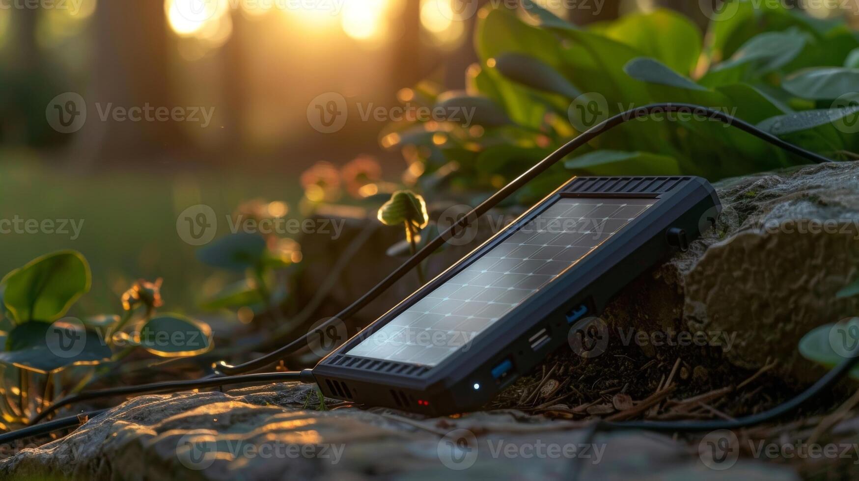 Save on electricity and be kind to the environment with this efficient solar charger that can keep your devices charged for hours photo