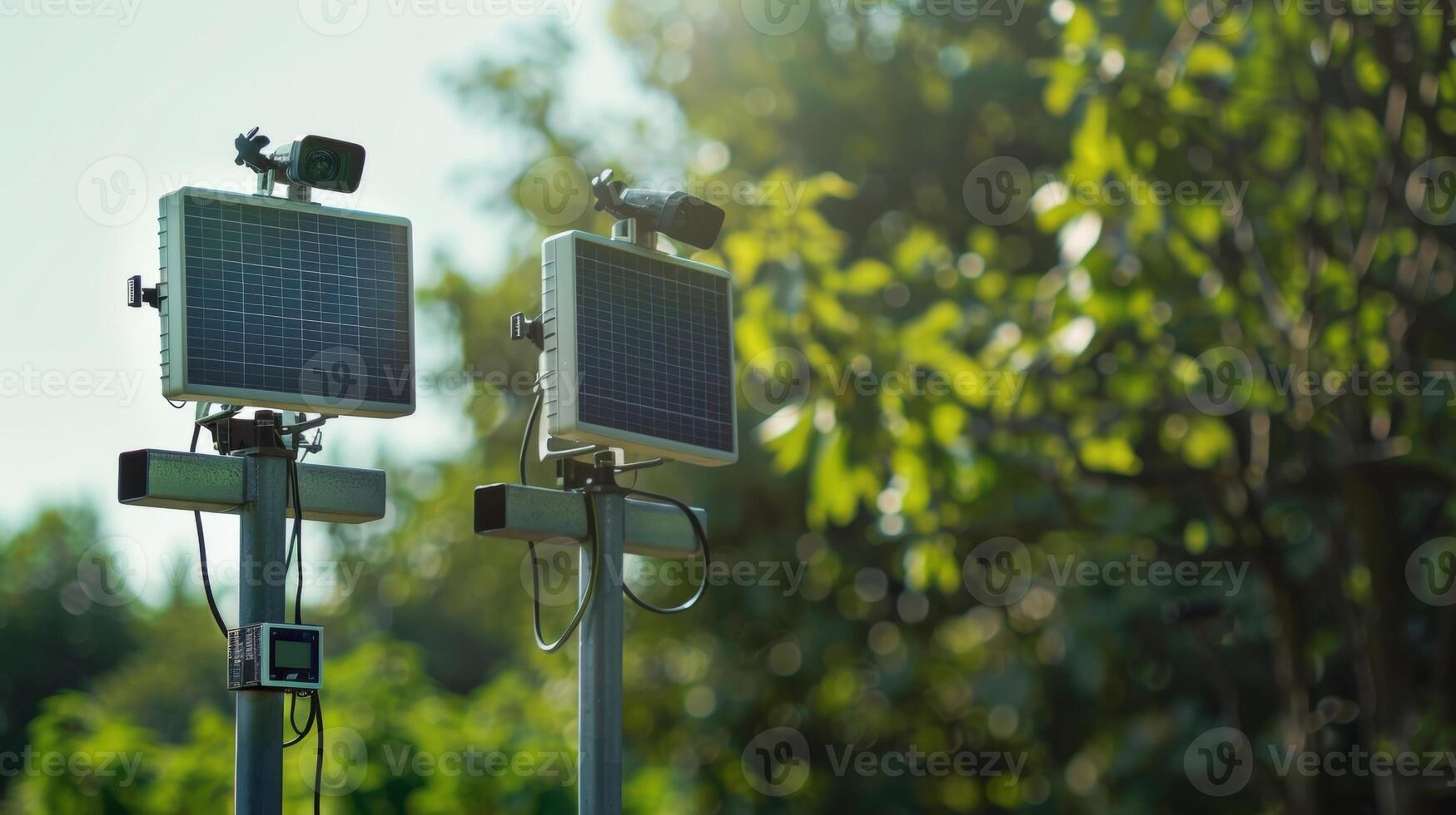 A weather station equipped with solar powered cameras capturing stunning timelapse footage of changing weather patterns photo