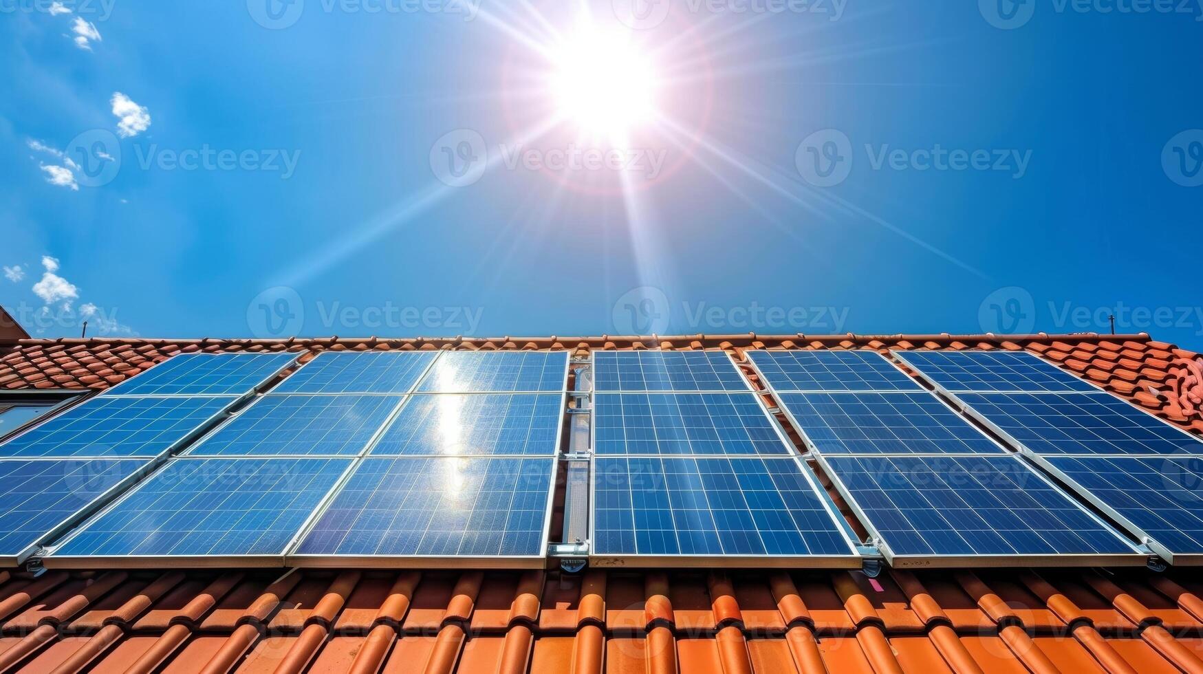 A hybrid solar heating system utilizing both solar panels and thermal energy to generate heat for a residential or commercial building photo