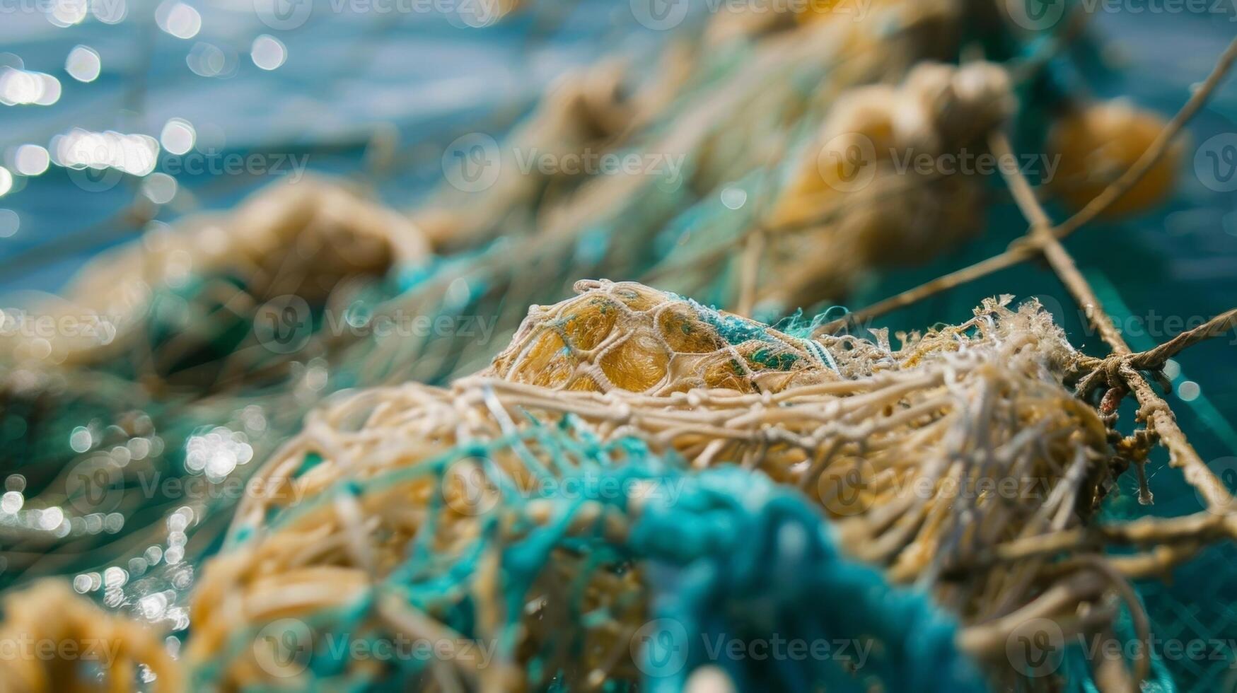 A community initiative to replace traditional fishing nets with biodegradable ones leading to a decrease in plastic waste and promoting sustainable fishing ods photo