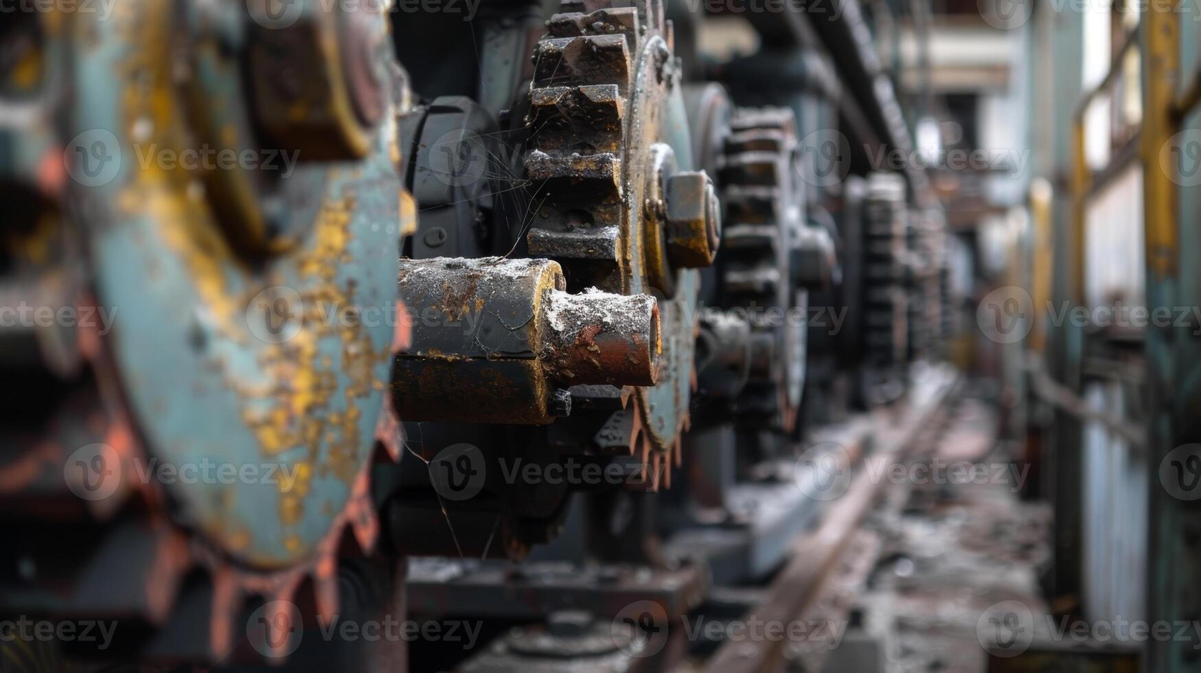 A quiet peaceful scene as the mills machinery hums along untouched by the modern world photo