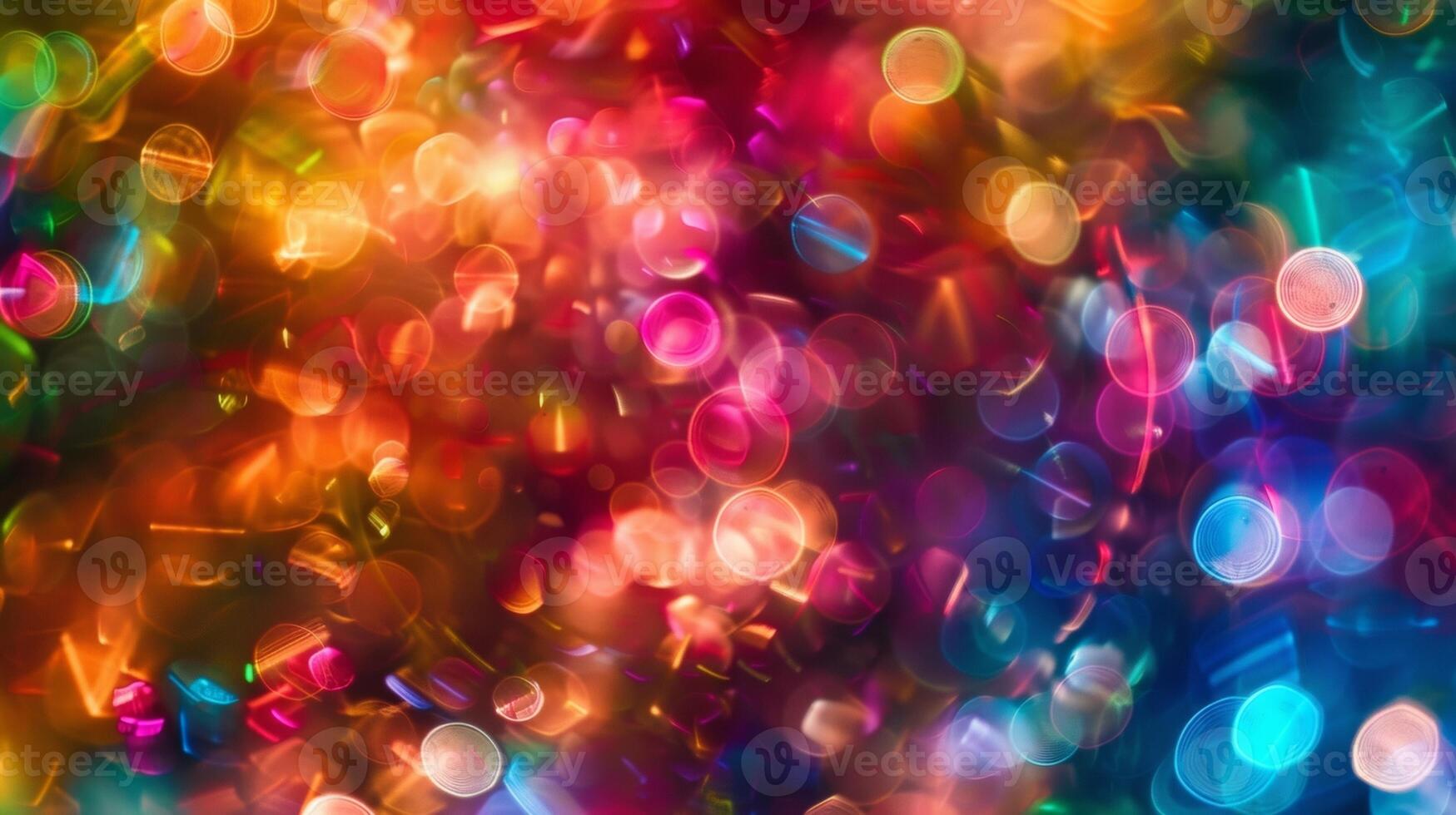 Celestial shadows playfully dance in the defocused background their vivid colors melting and mixing together in a stunning kaleidoscopic spectacle. photo