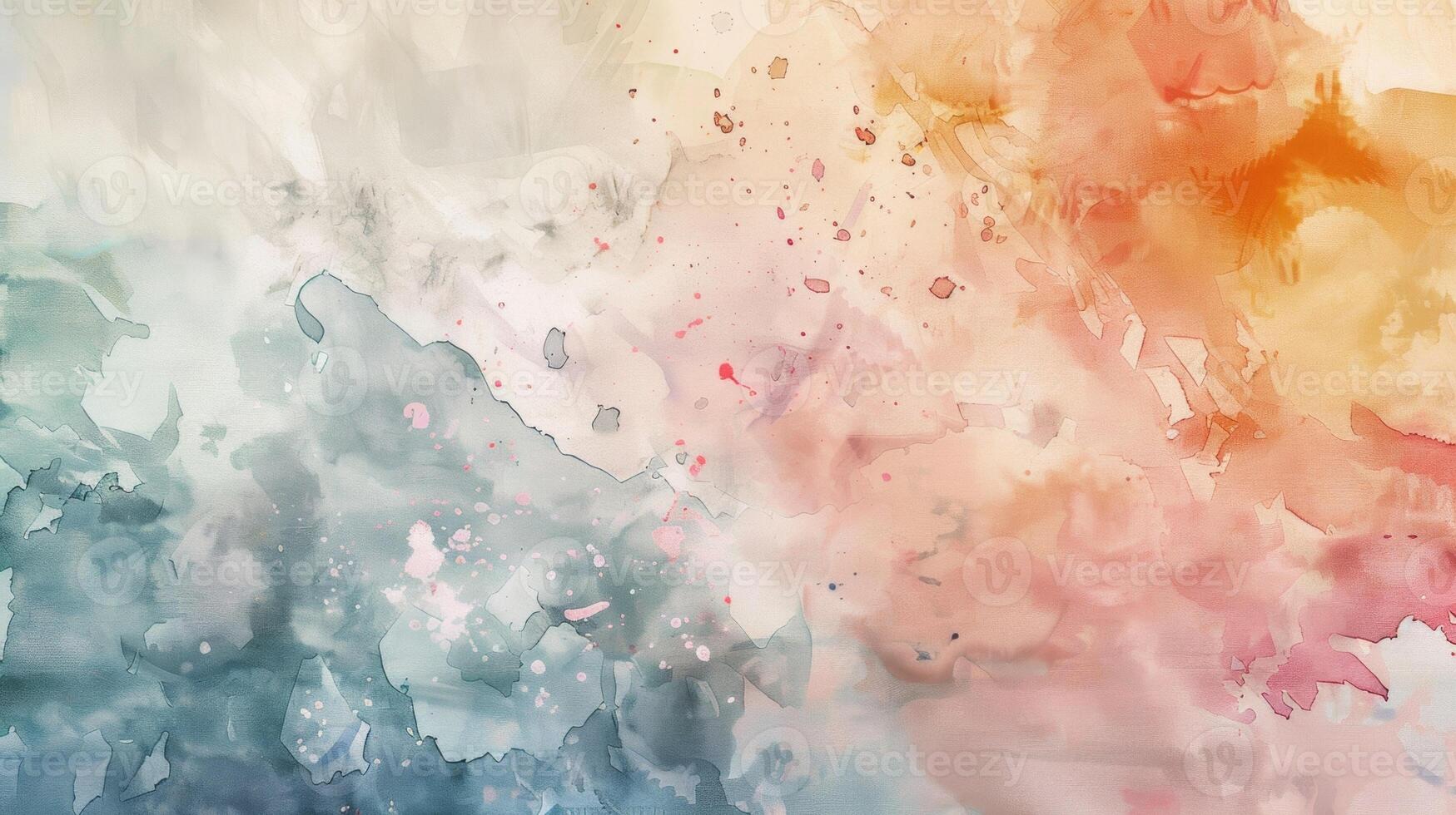 A watercolor interpretation of a classic vinyl cover with soft dreamy hues and delicate brushstrokes giving the piece a romantic and ethereal feel photo