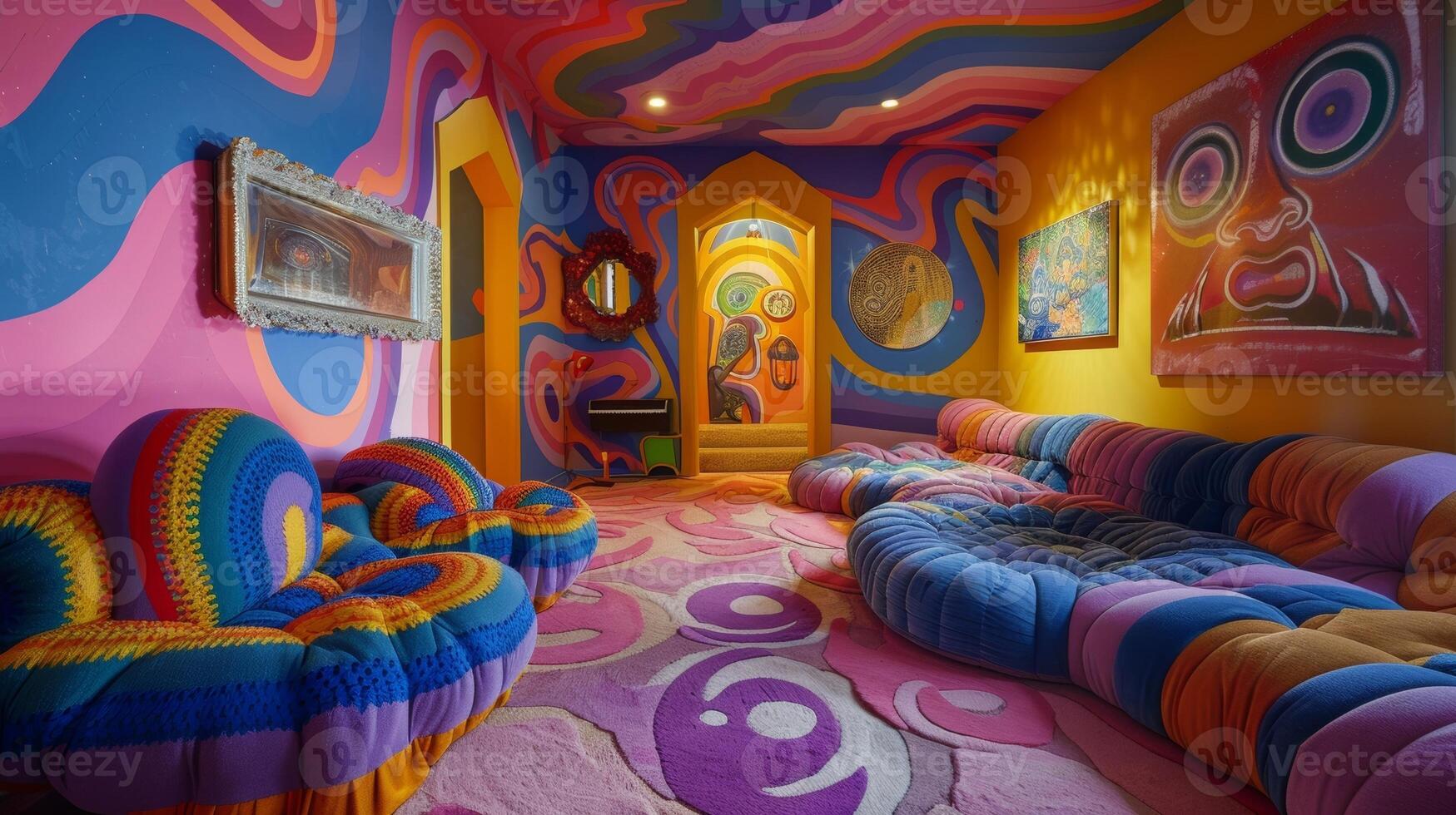 Let your mind wander as the dreamy sounds of psychedelic rock and shoegaze flow through the air in this whimsical nook photo