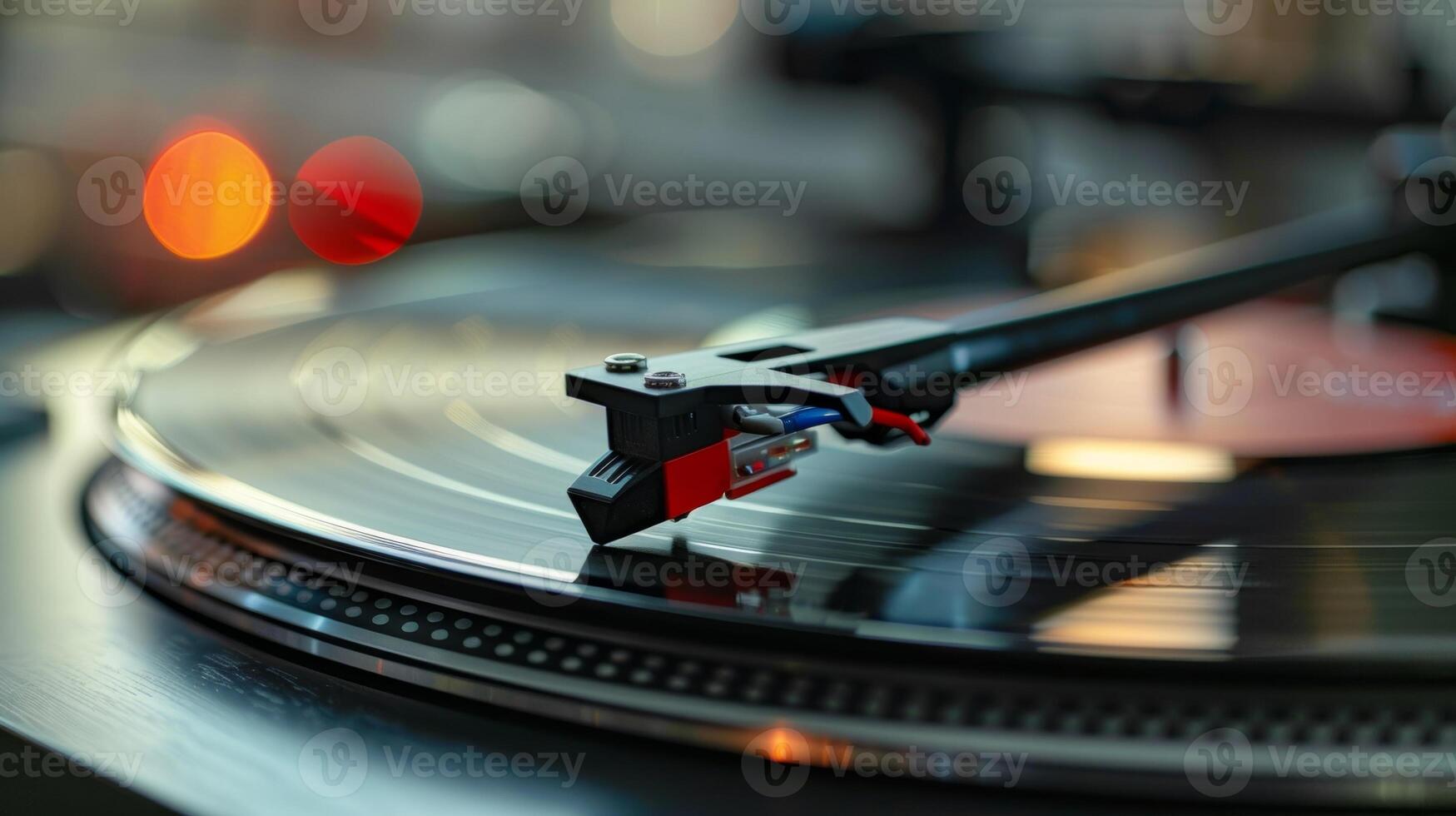 A record player with builtin wireless connectivity allowing users to stream and download music directly to their vinyl collection photo