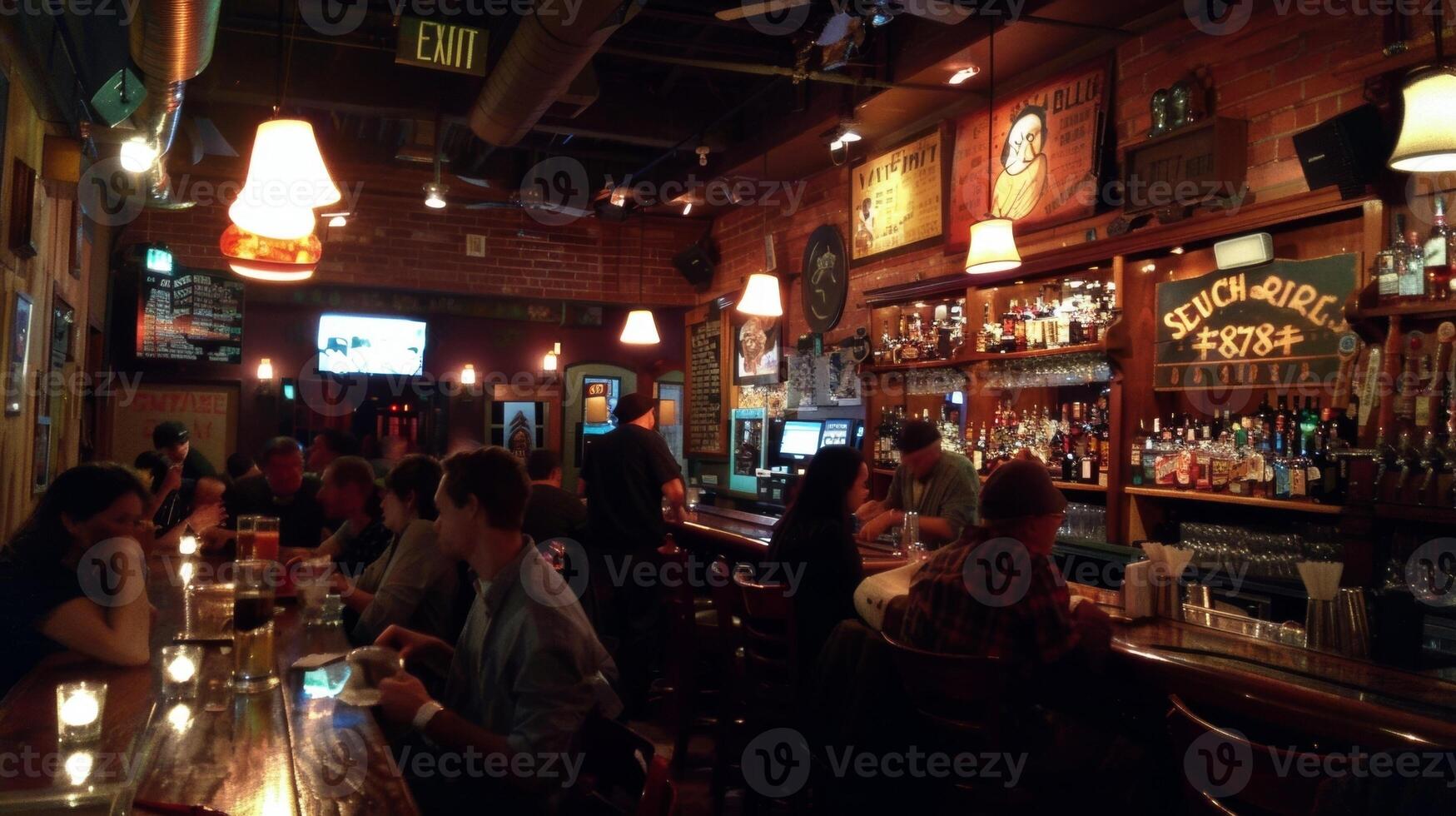 Despite the bustling crowd the bar feels intimate and cozy welcoming all who enter with open arms photo