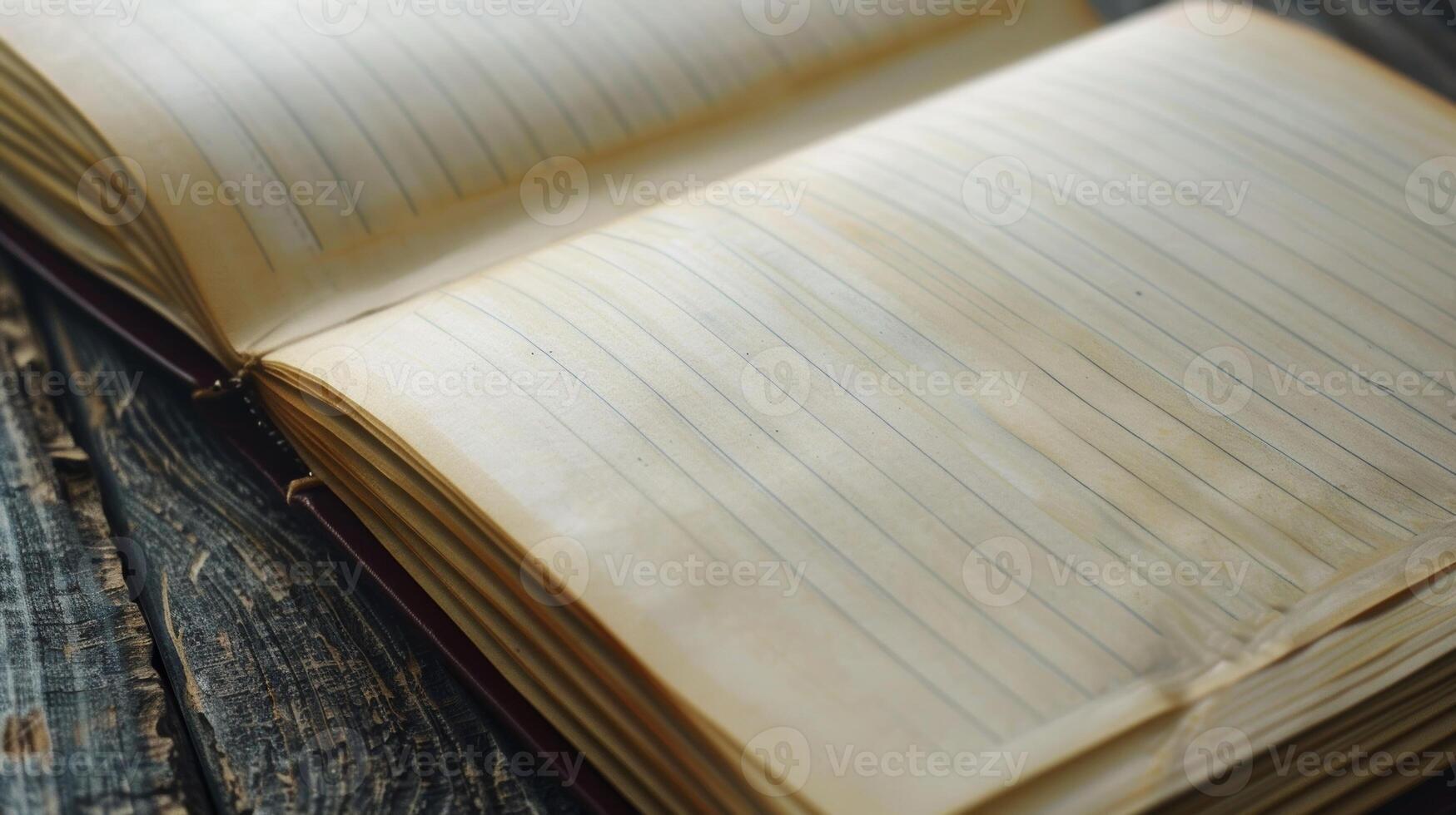 An open notebook with a partially used page showcasing the sy and smooth quality of the recycled paper photo