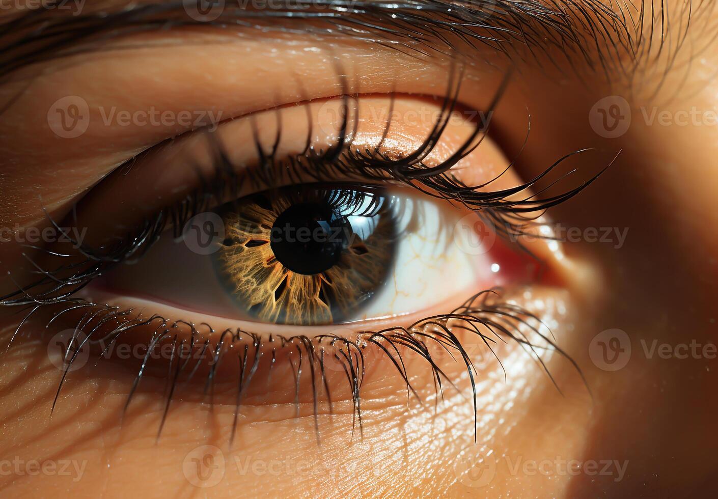 Close up of a female eye photo