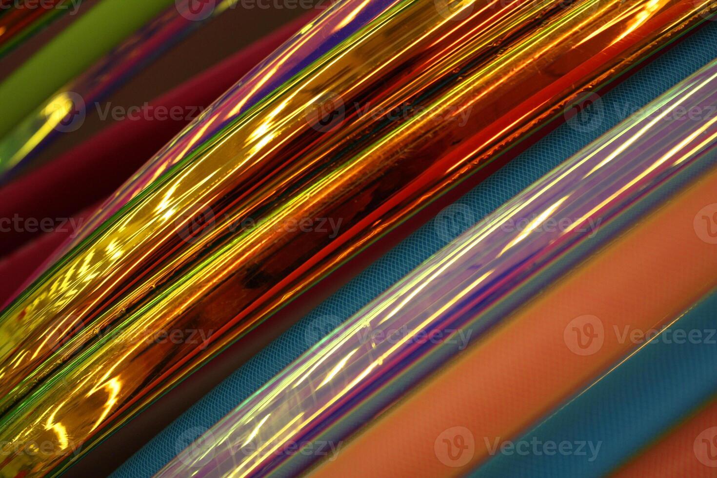 Vibrant Close Up Detail of Hula Hoops photo