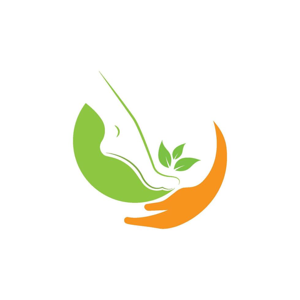 foot logo template vector