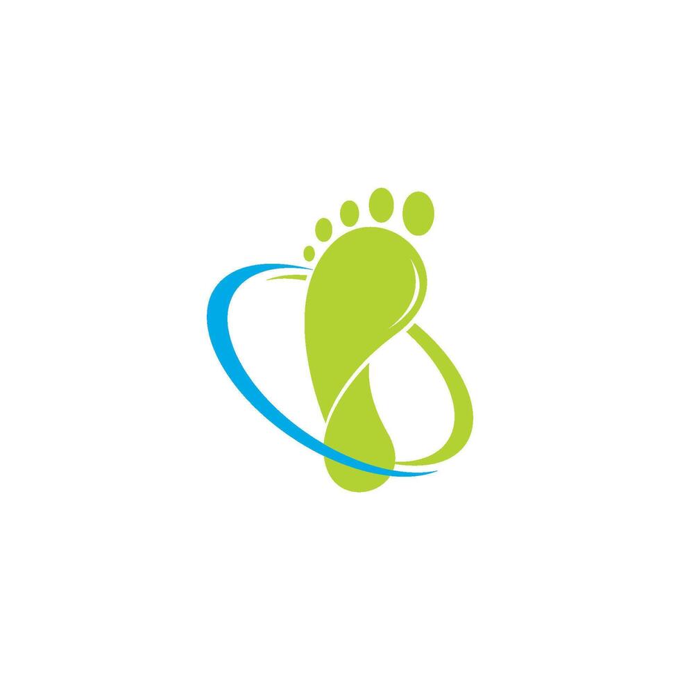 foot logo template vector